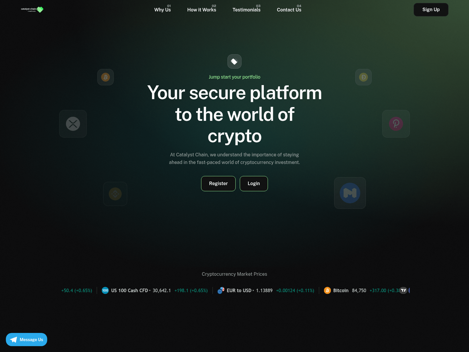 Screenshot of catalyst-chain.com