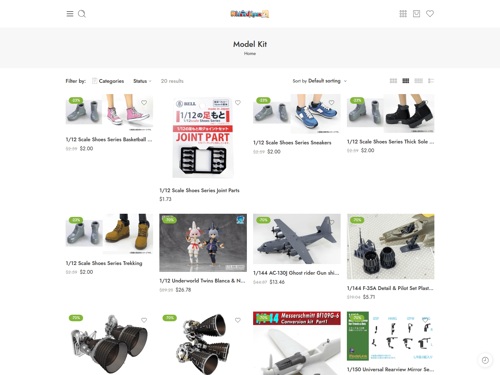 Screenshot of plazajapanfigures.com