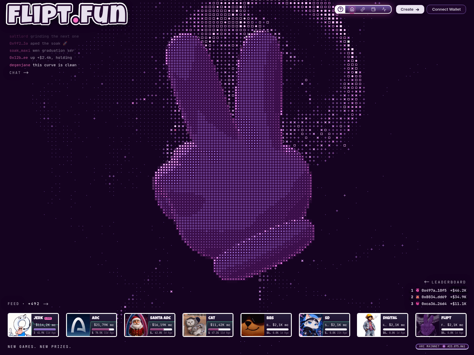 Screenshot of flipt.fun