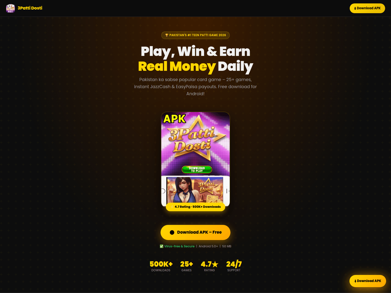 Screenshot of 3pattidosti.app