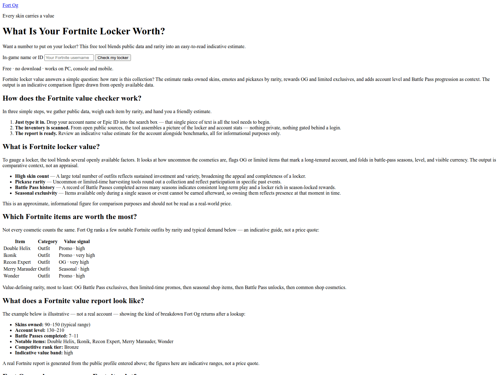 Screenshot of fort-og.com