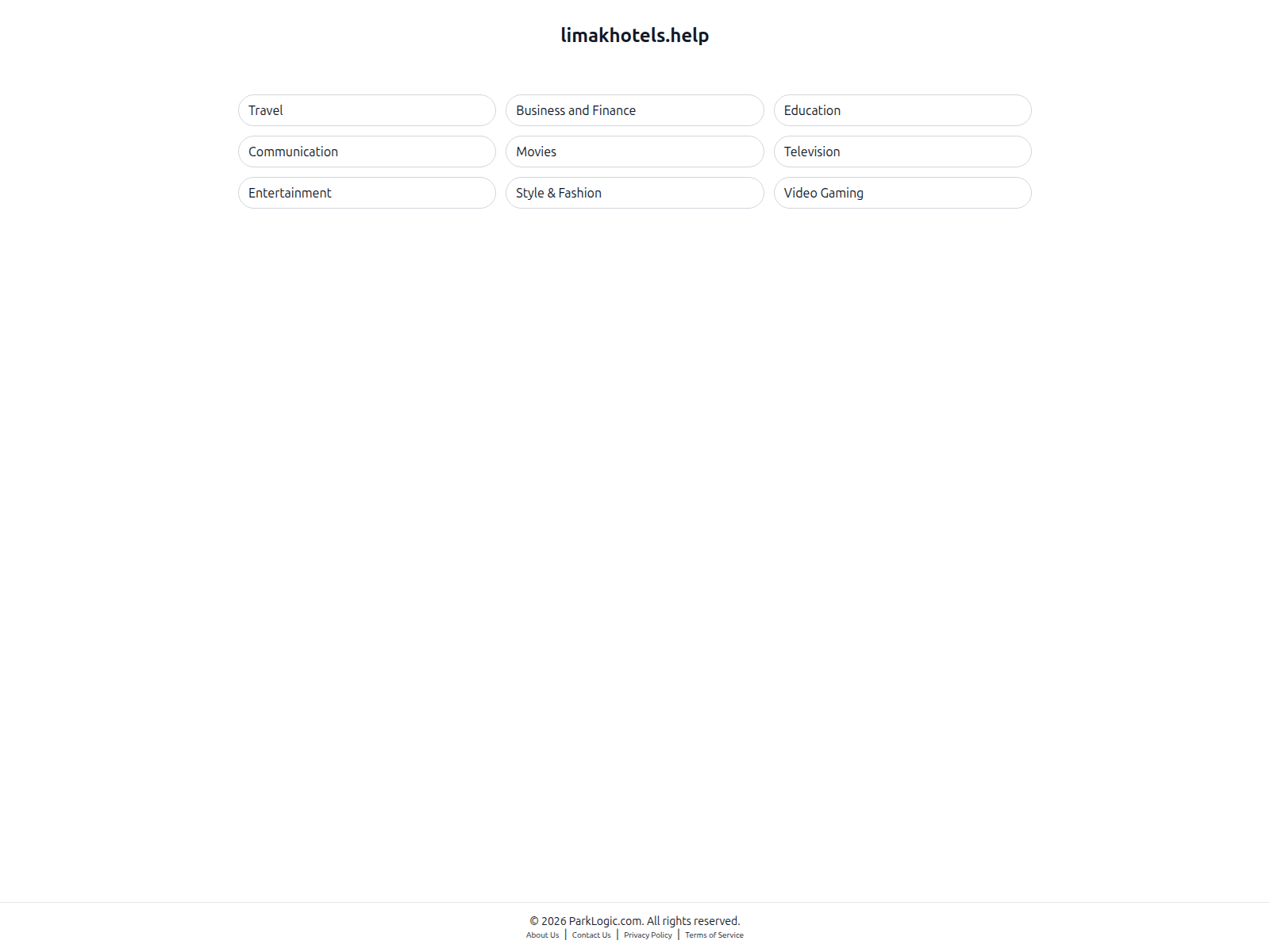 Screenshot of limakhotels.help