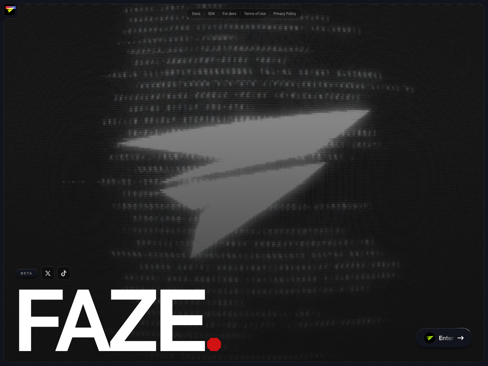 Screenshot of faze.fun