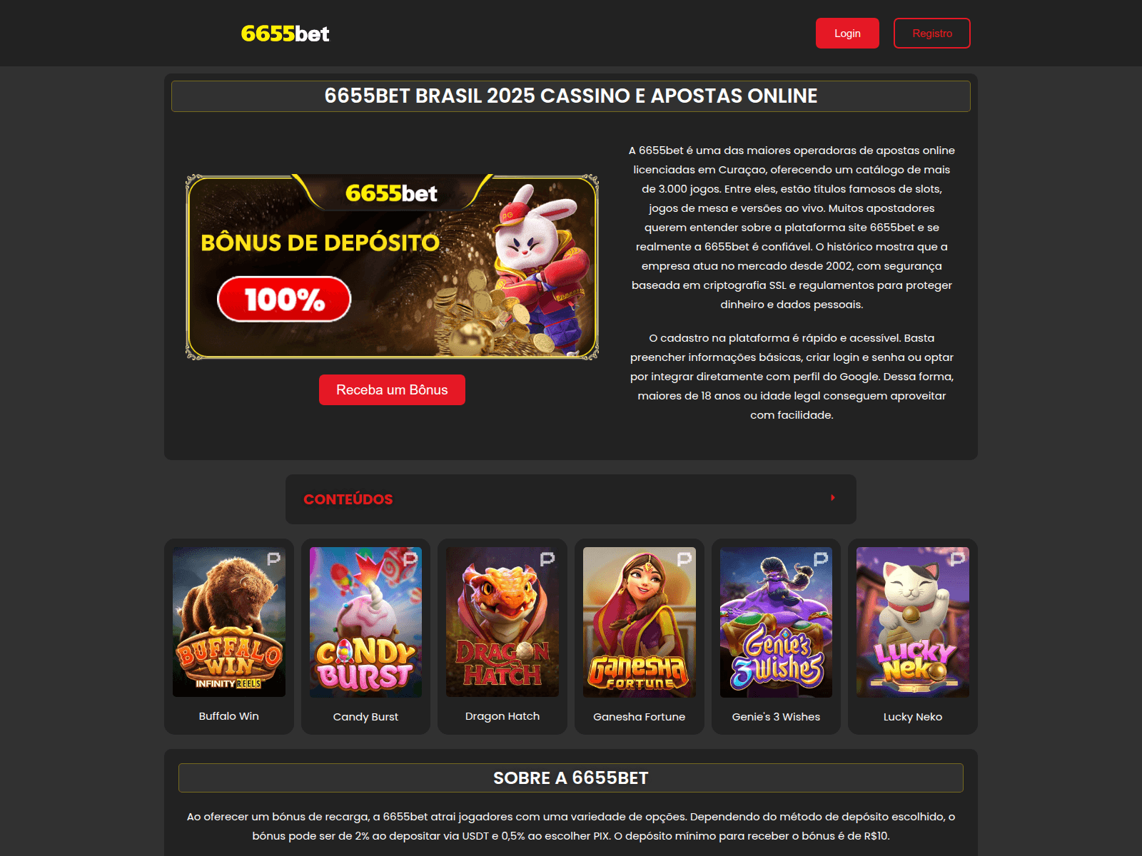 Screenshot of 6655bet-br.club