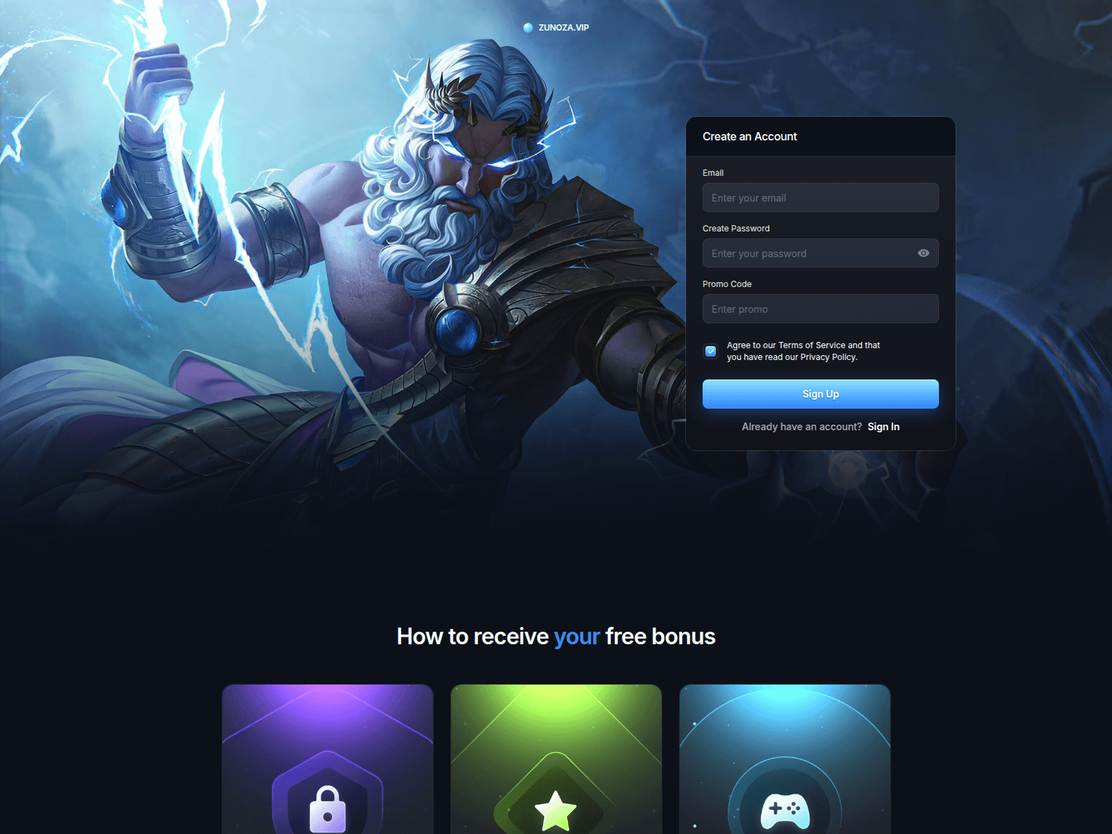 Screenshot of zunoza.vip