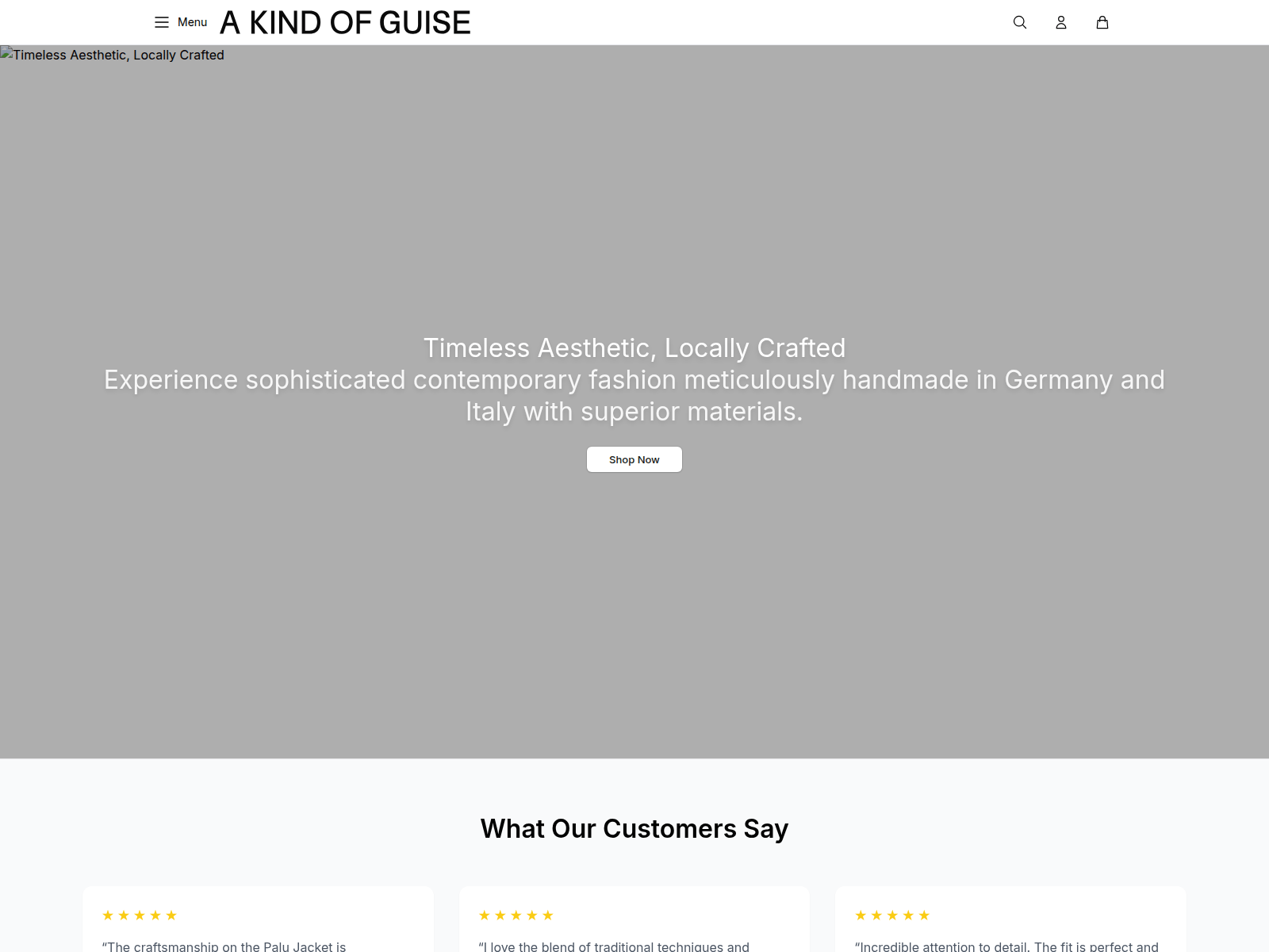 Screenshot of akindofguisewear.shop