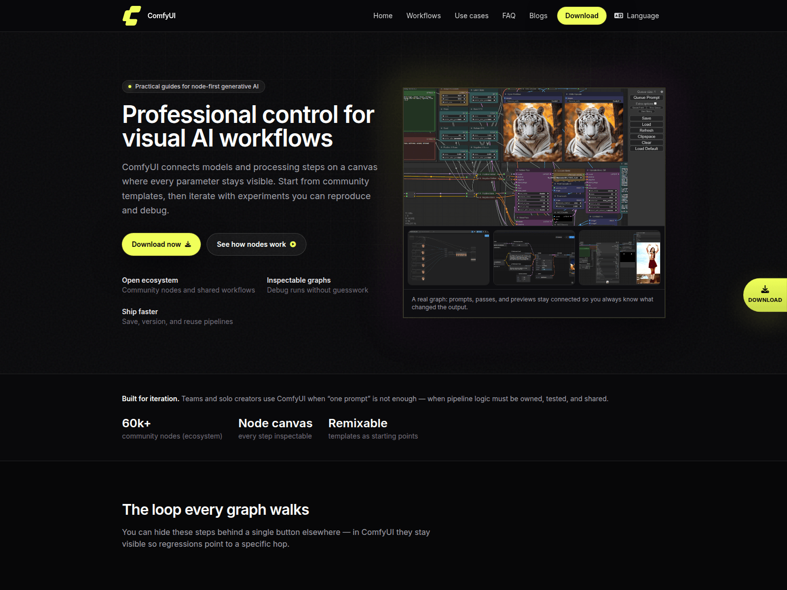 Screenshot of comfy-ui.io