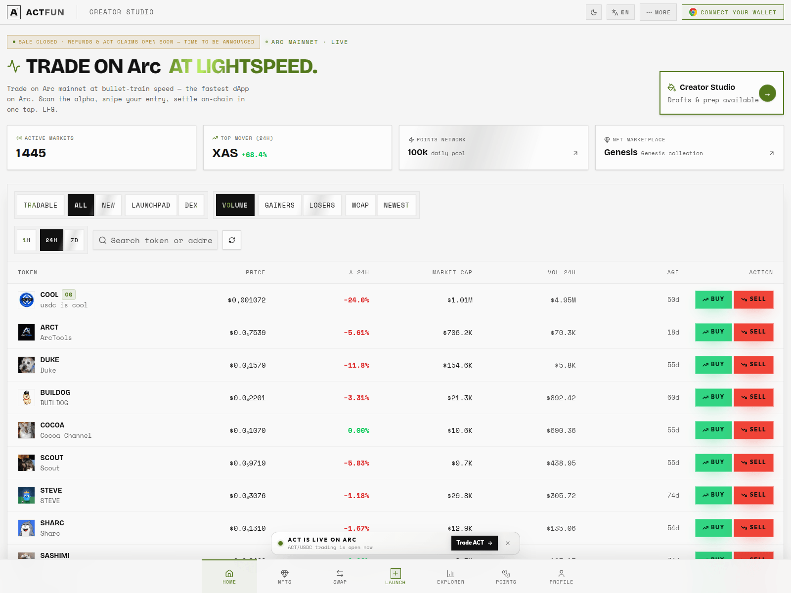 Screenshot of actfun.pro