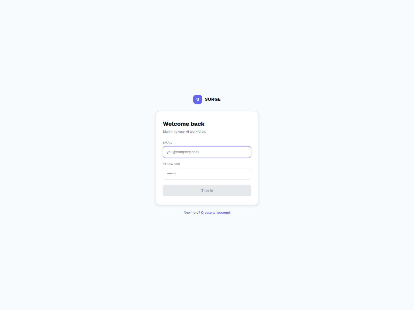 Screenshot of surgehq.io