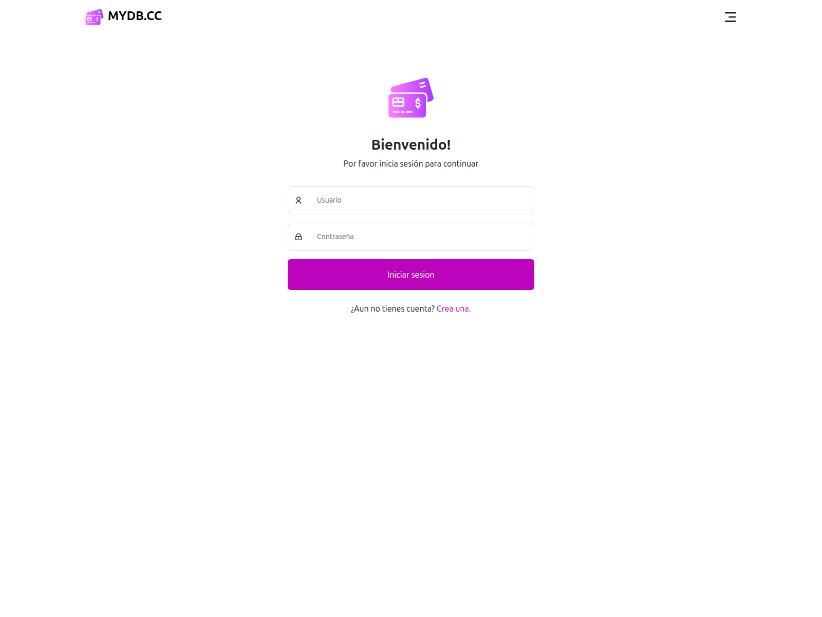 Screenshot of mydb.cc