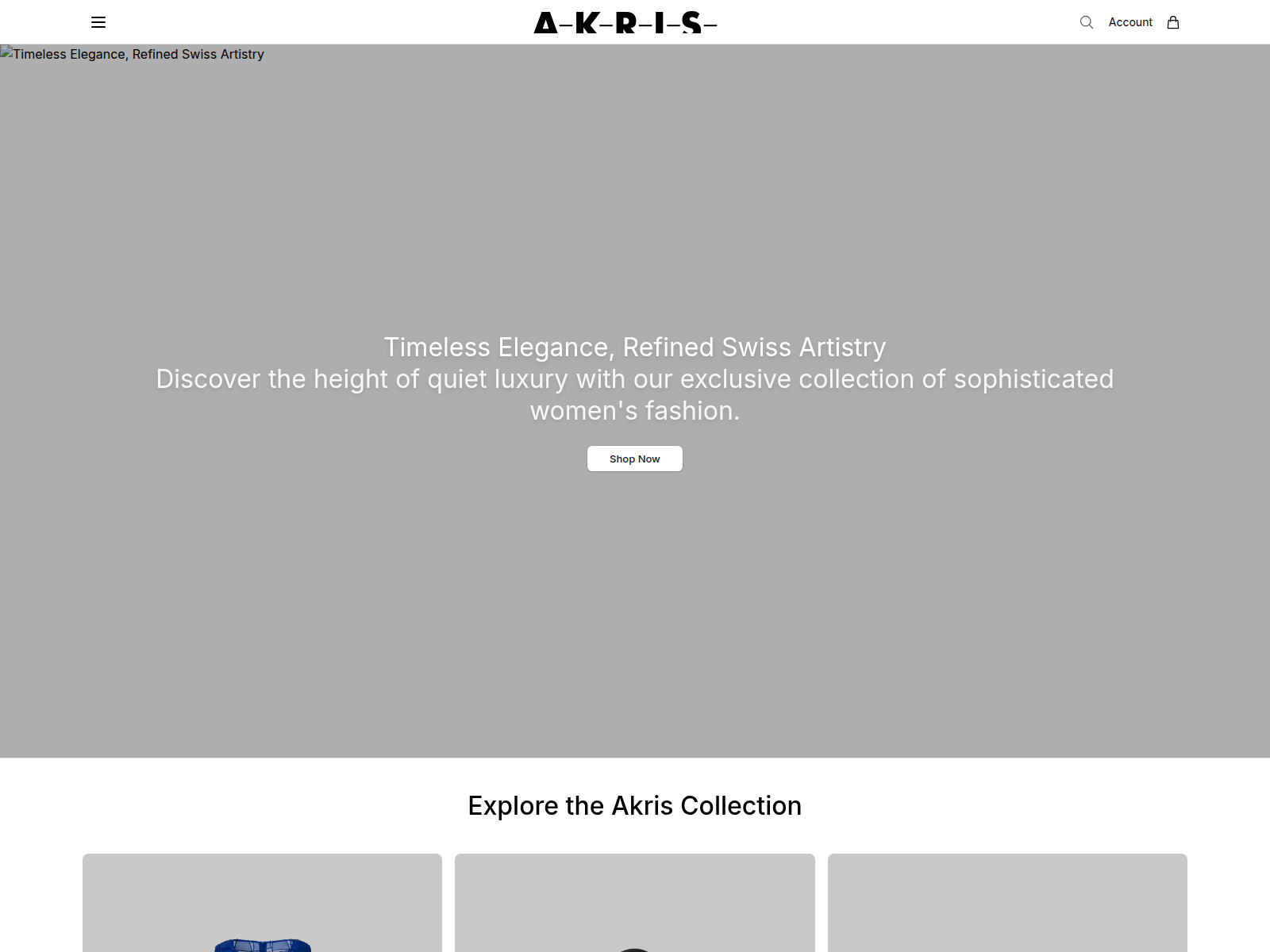 Screenshot of akrishq.shop