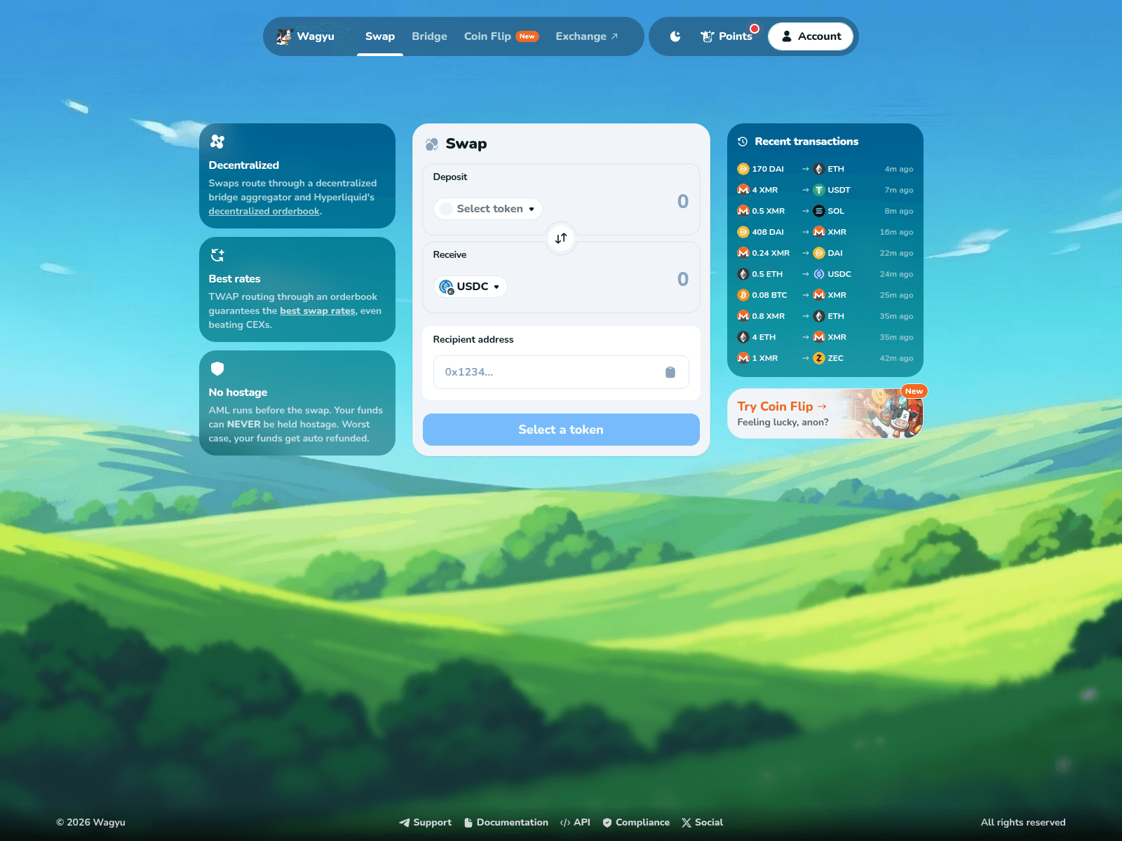 Screenshot of wagyswap.com