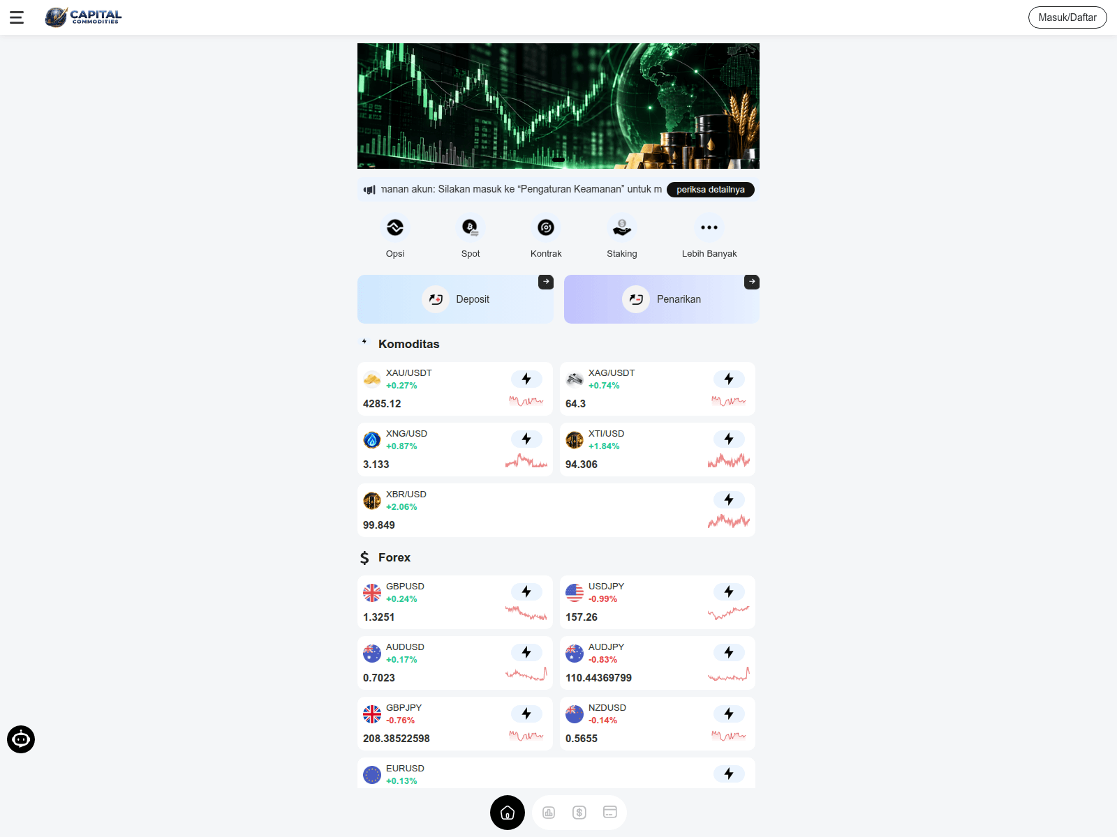 Screenshot von capitalaog.com