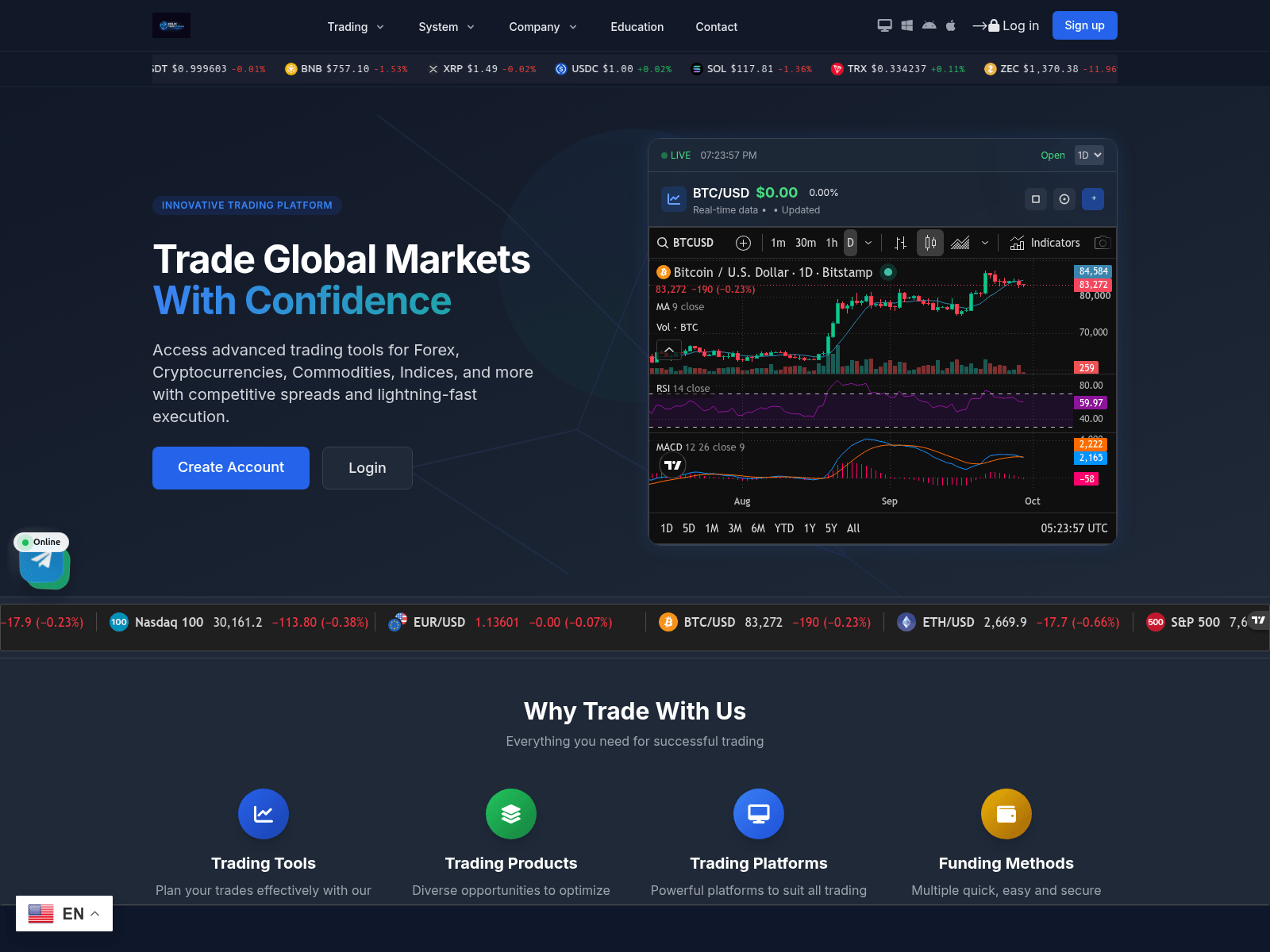 Screenshot of helixtrustchain.com