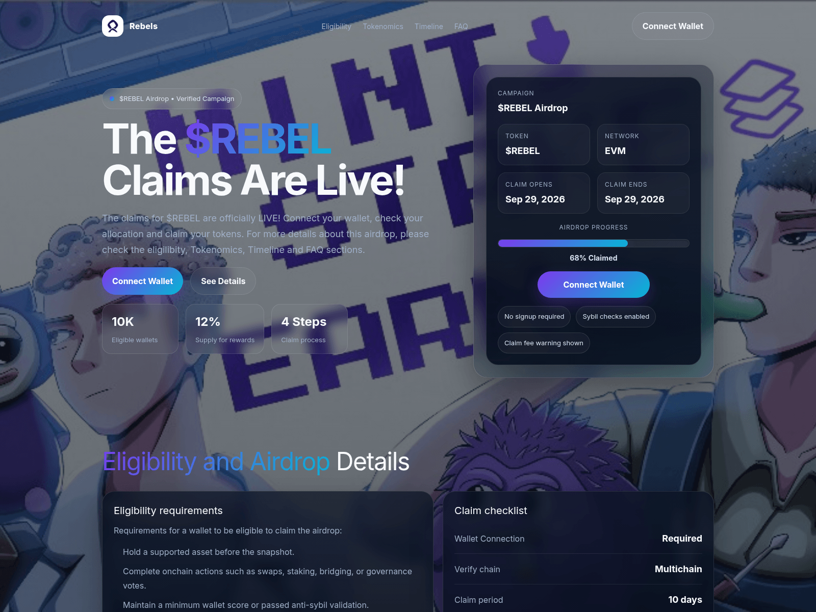 的截图 rebelsnft.live