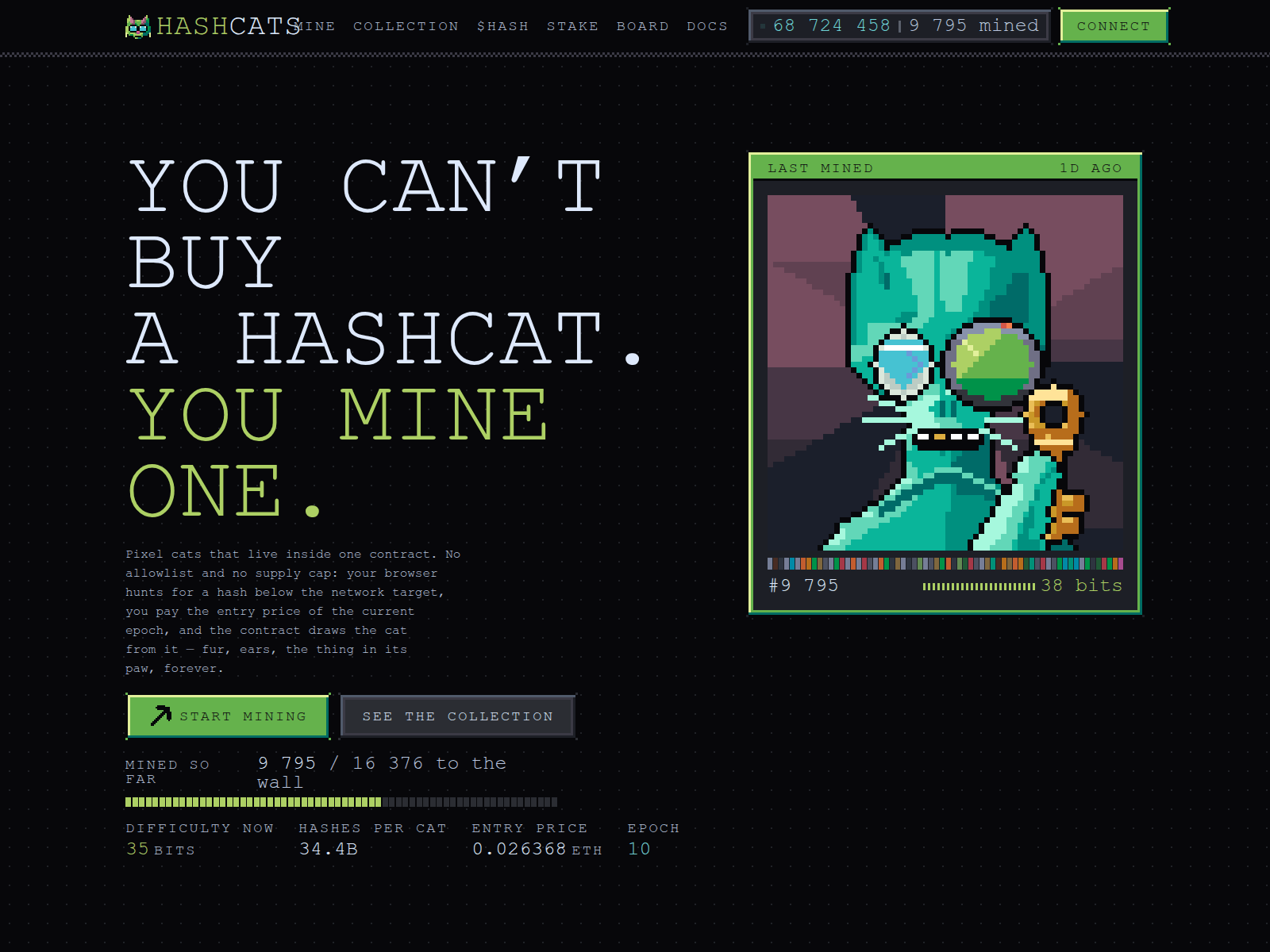 Screenshot of hash-cats.xyz