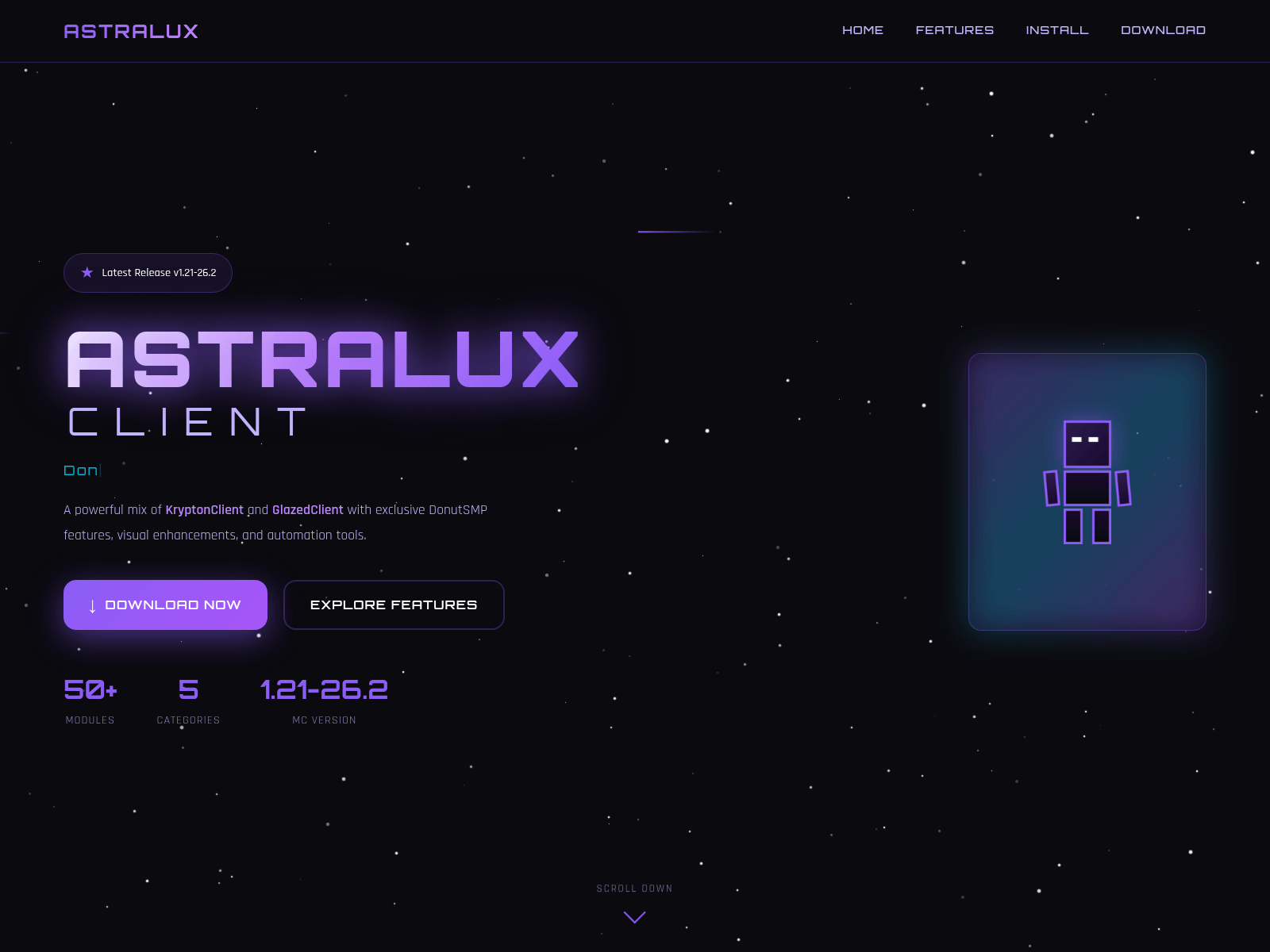 [Ekran görüntüsü] astraluxclient.com
