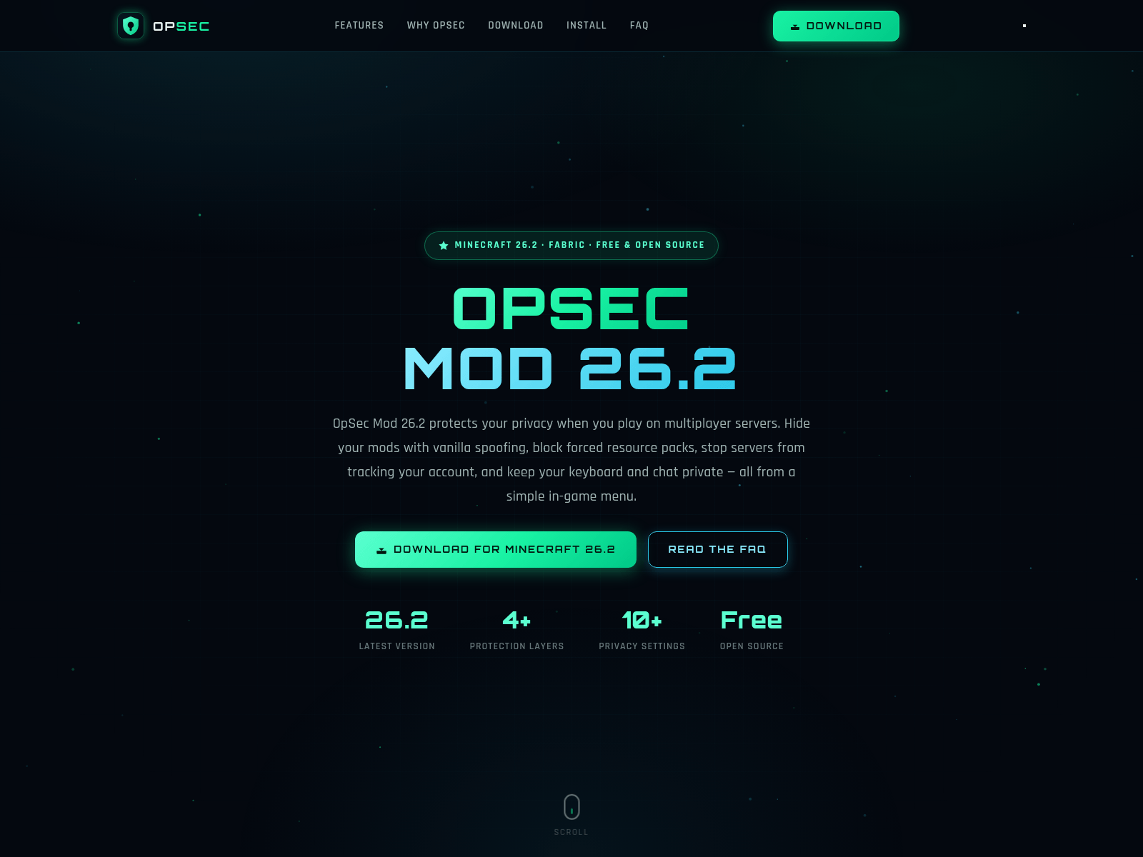 Screenshot of opsecmod.st