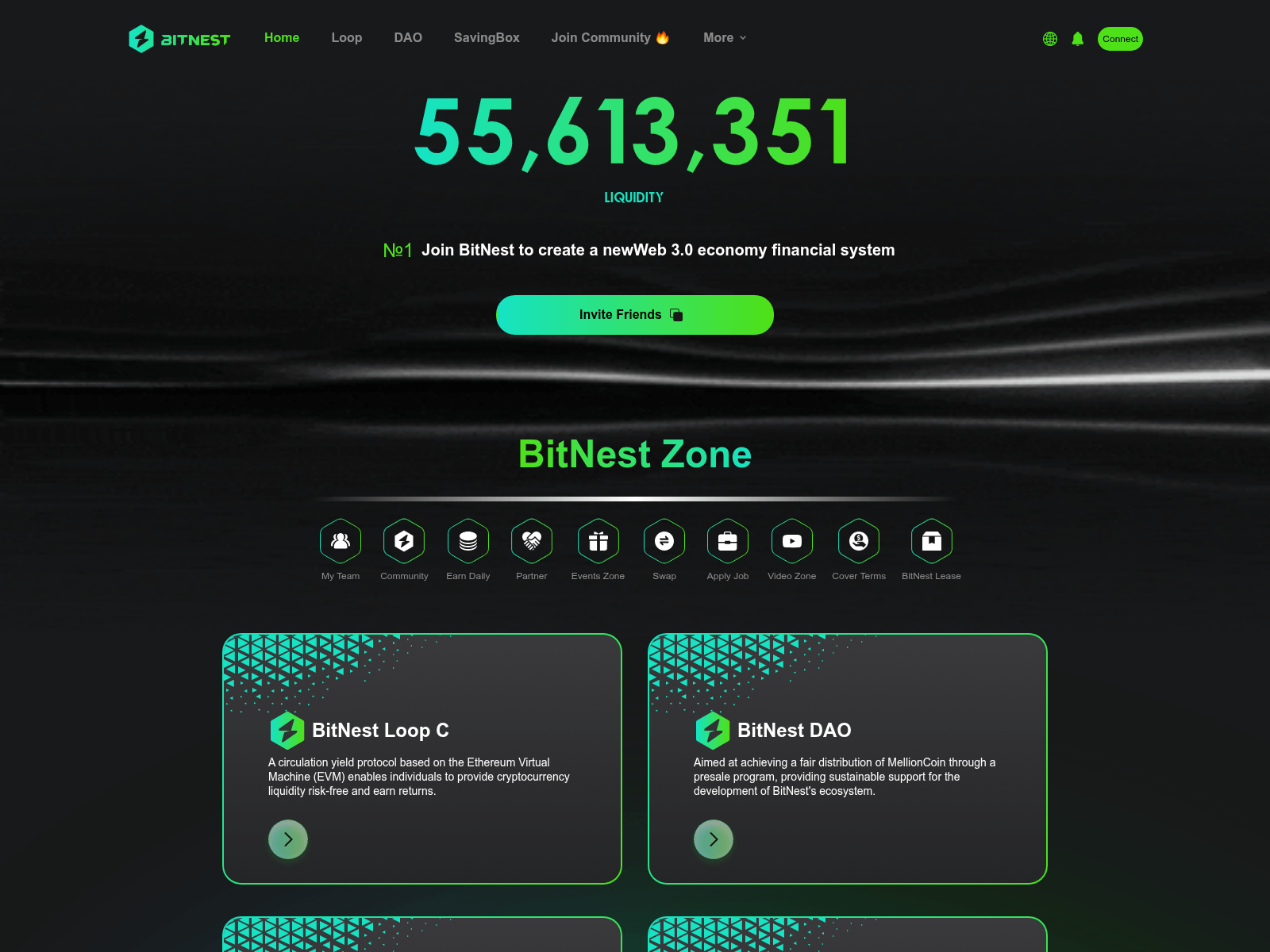 Screenshot of bitnest.life