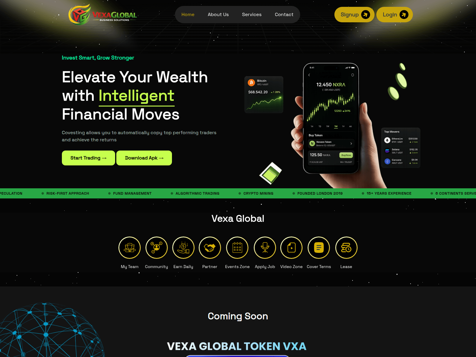 Screenshot of vexaglobal.in