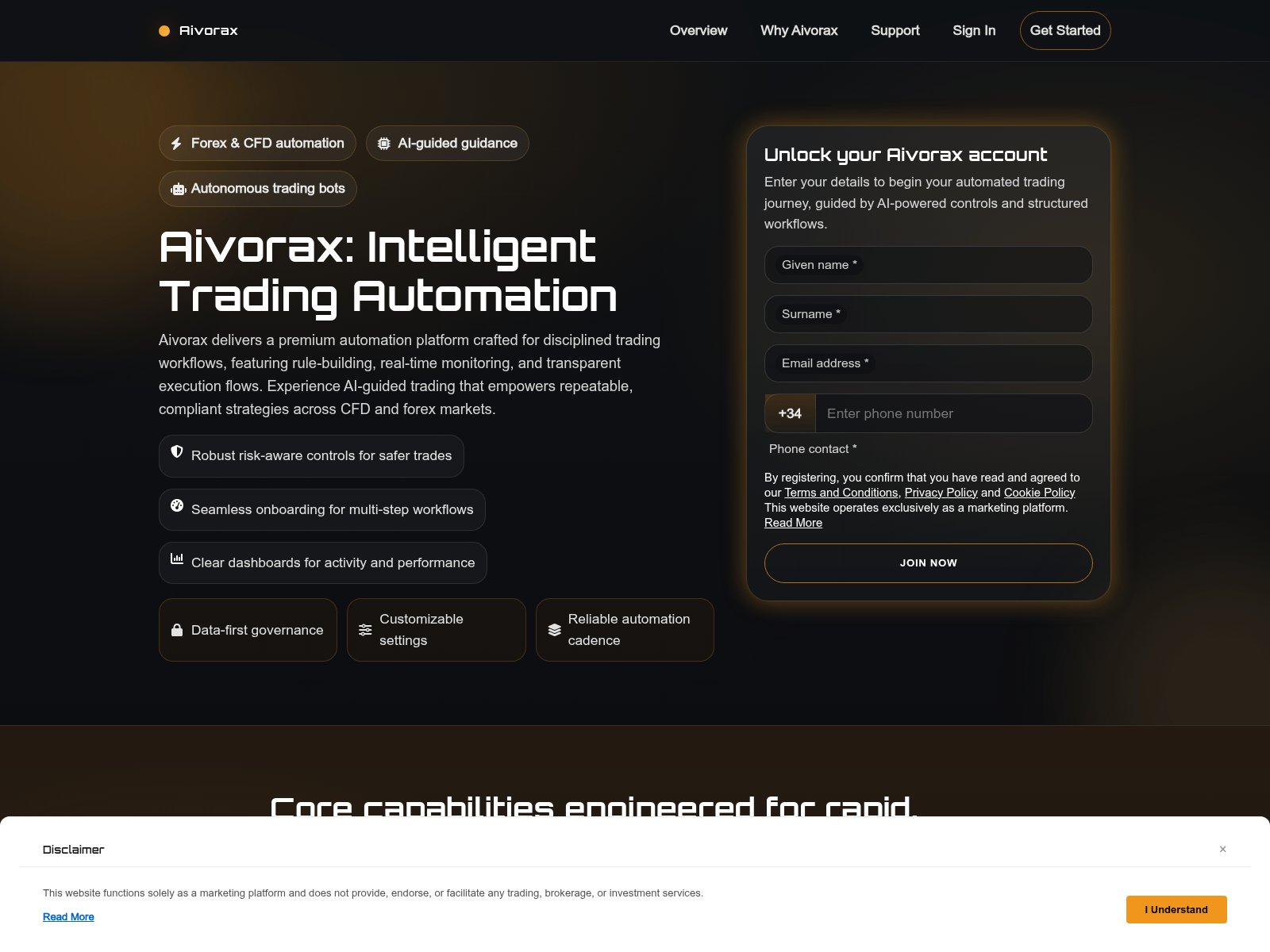Screenshot of aivorax-tech.com
