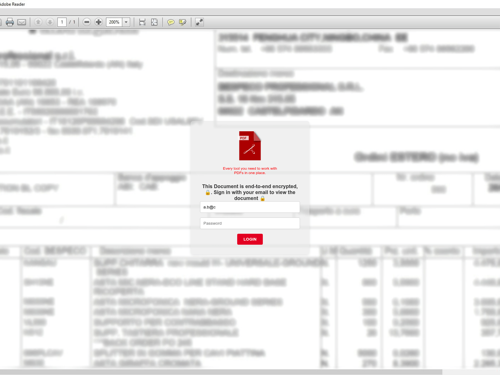 Screenshot of baosteel.click