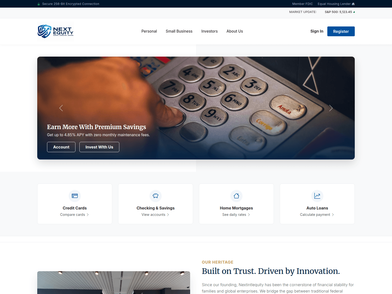 Captura de tela de nextintlequity.online