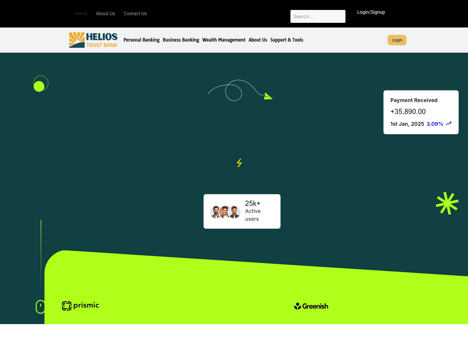 Screenshot von heliostb.com