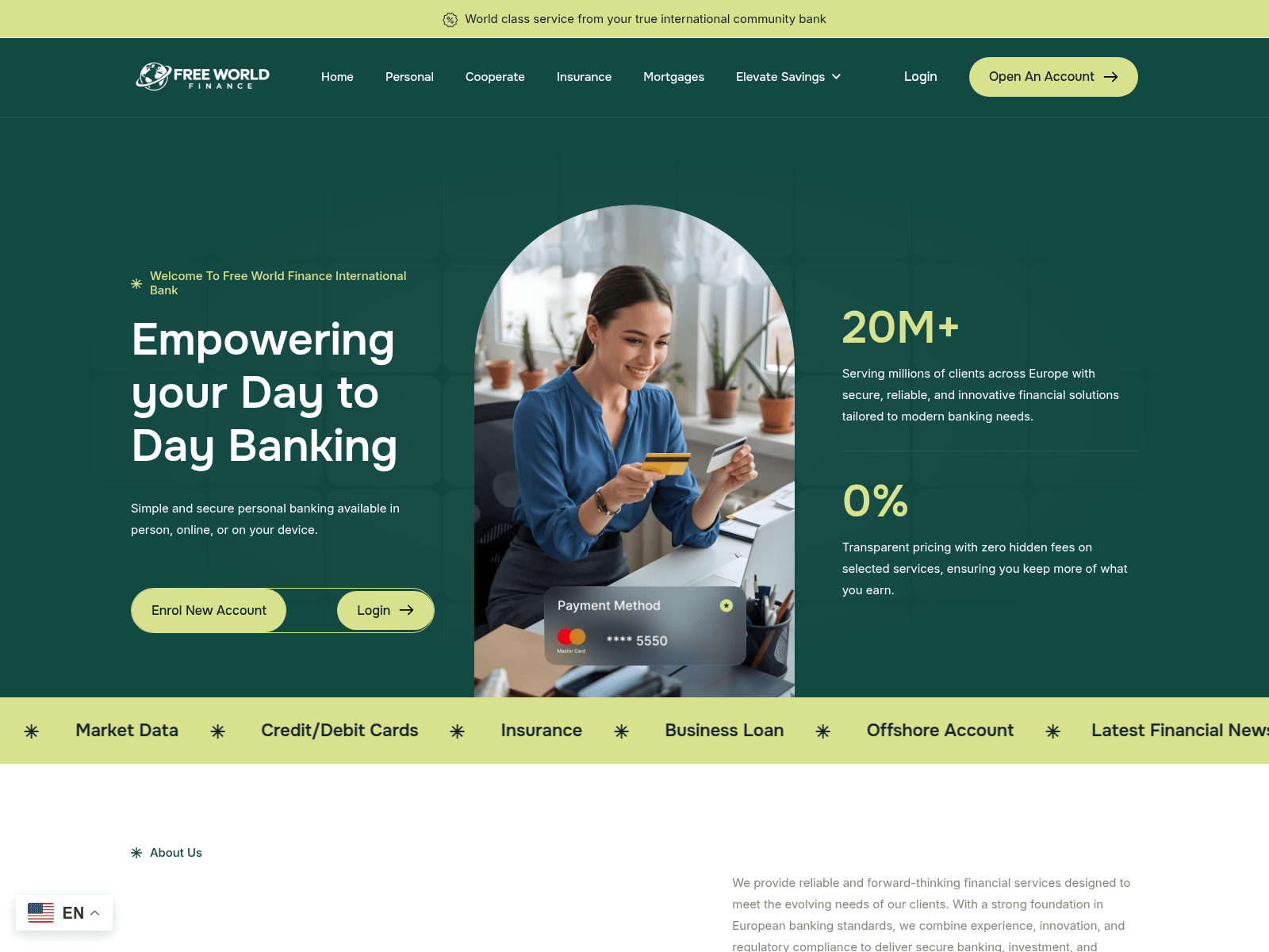 的截图 freeworldfinancebank.com