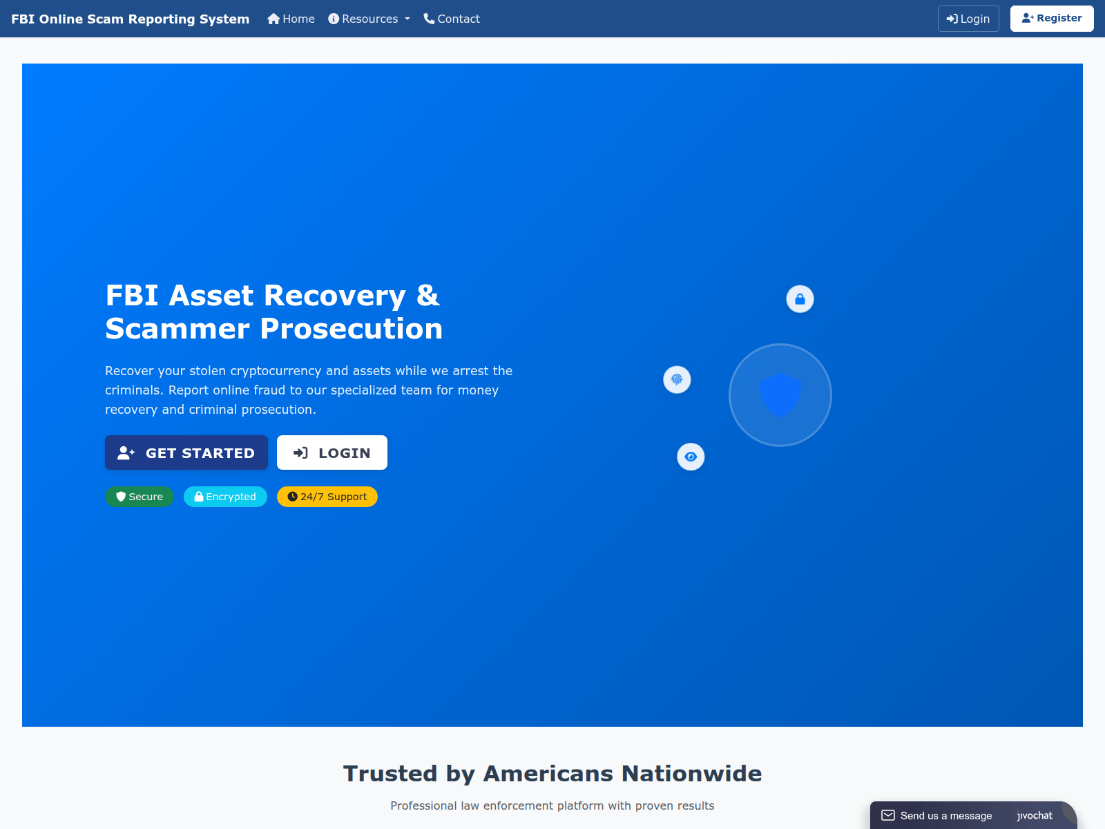 Captura de pantalla de safebureau.agency