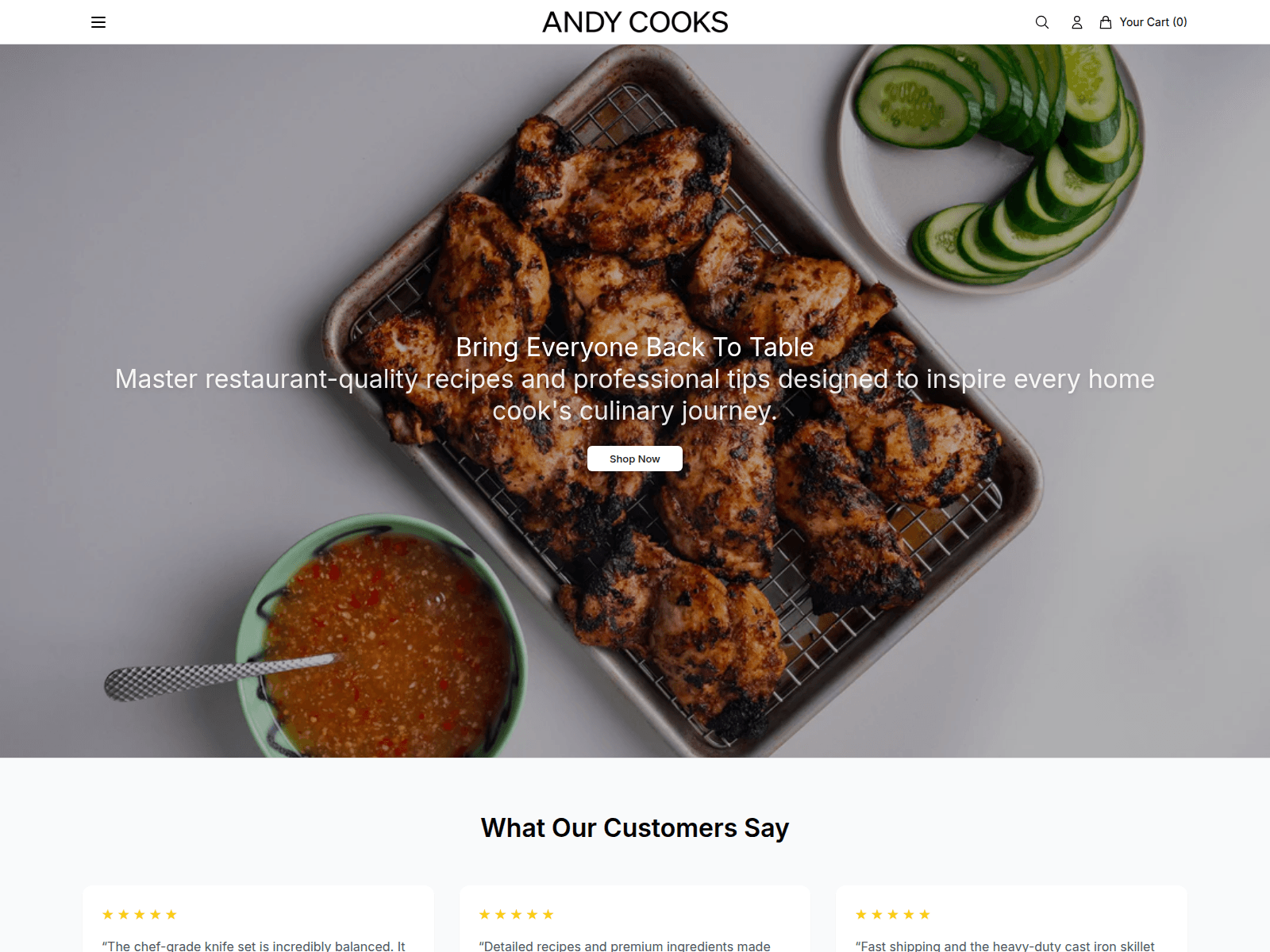 Captura de pantalla de andycooksofficial.shop