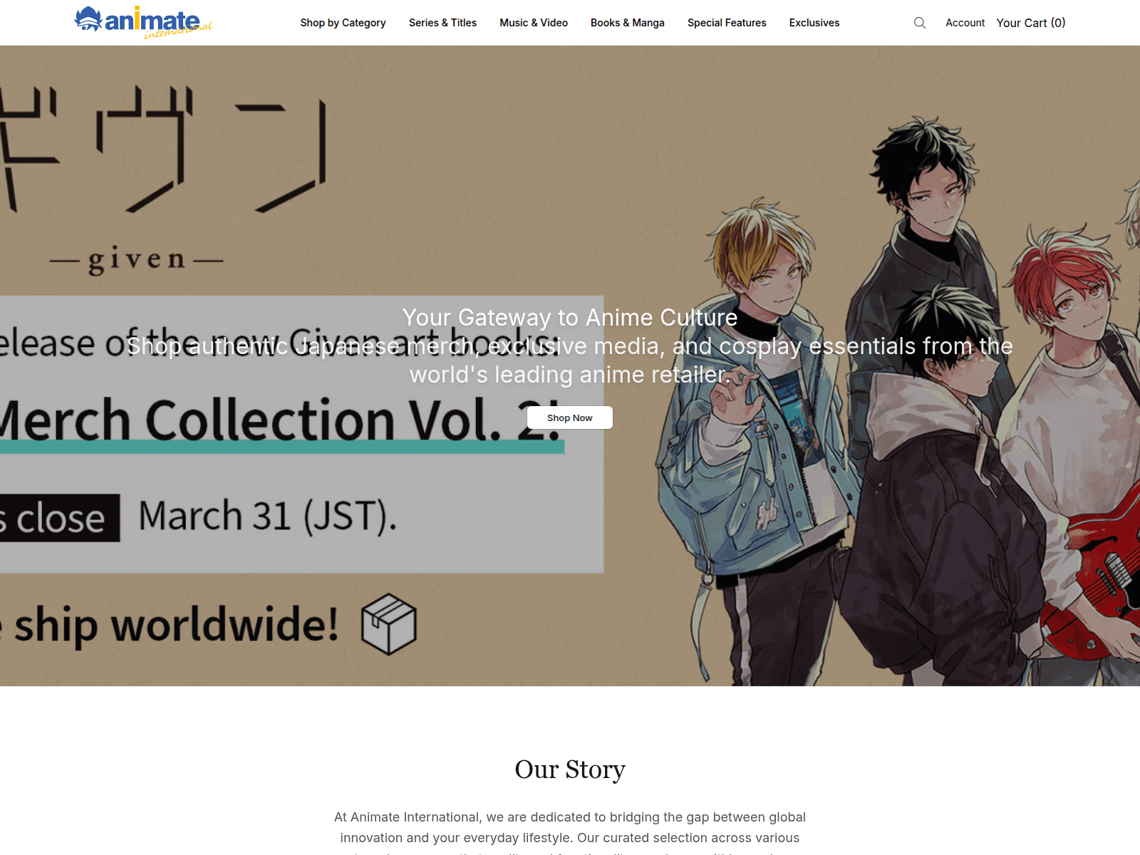 Captura de pantalla de animateinternational.shop