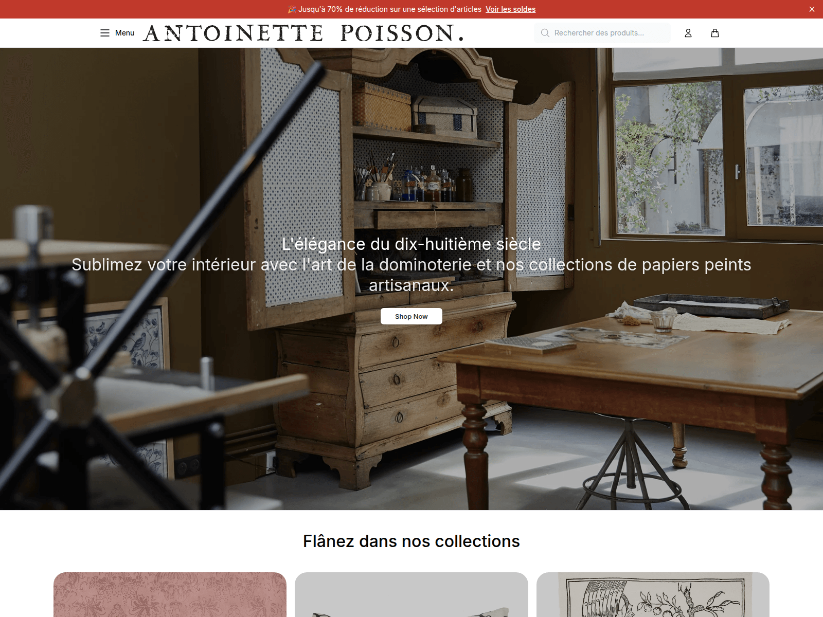 Captura de pantalla de antoinettepoissonhq.shop