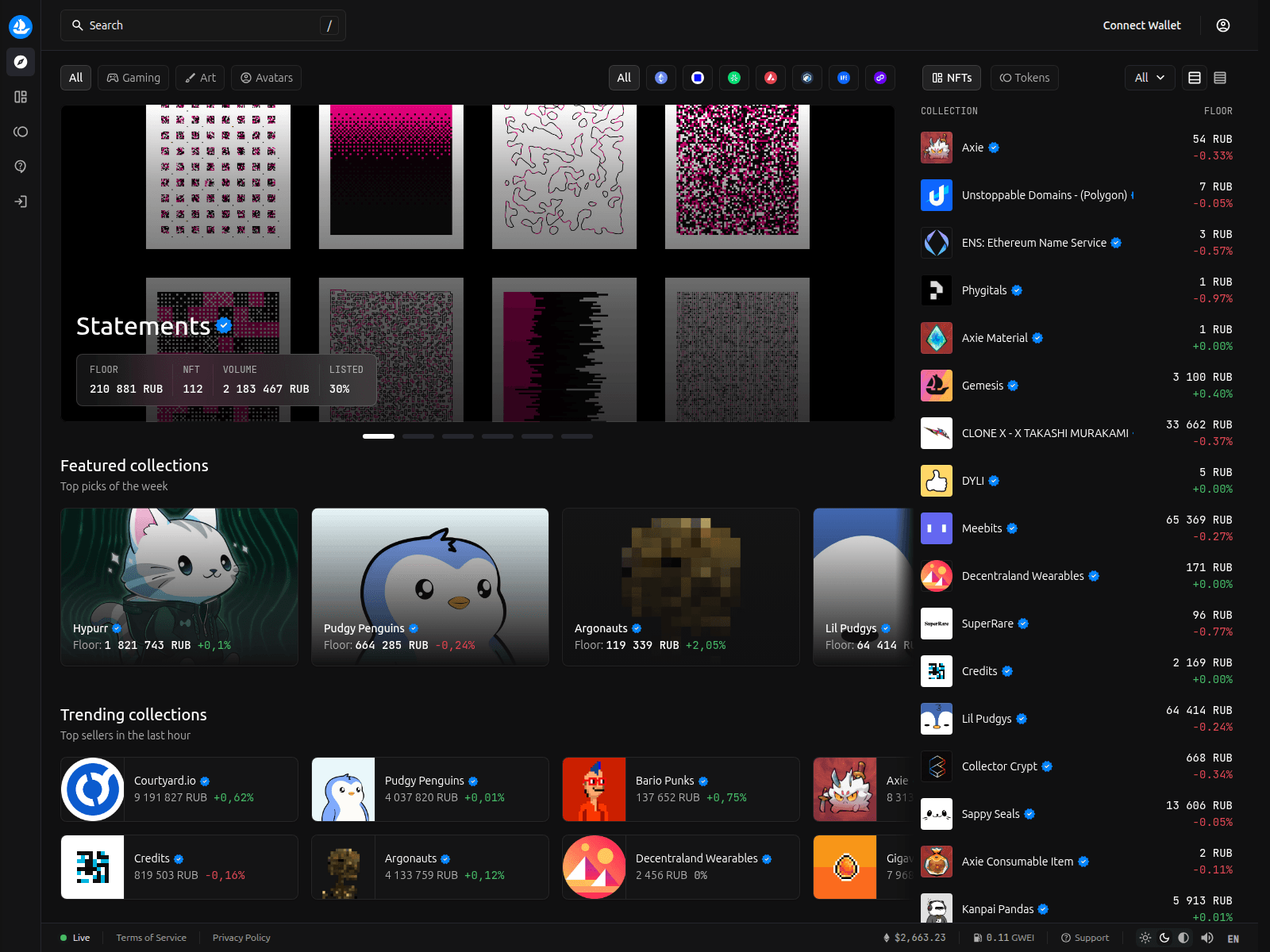 Screenshot of opensea.legal