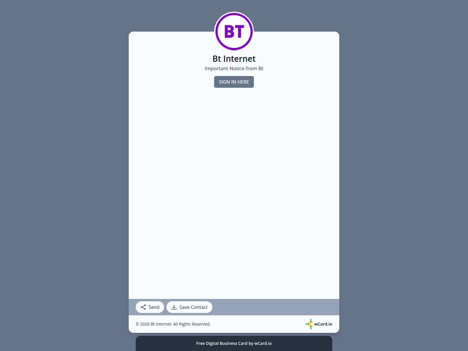 لقطة شاشة لـ btint46826.wcard.me