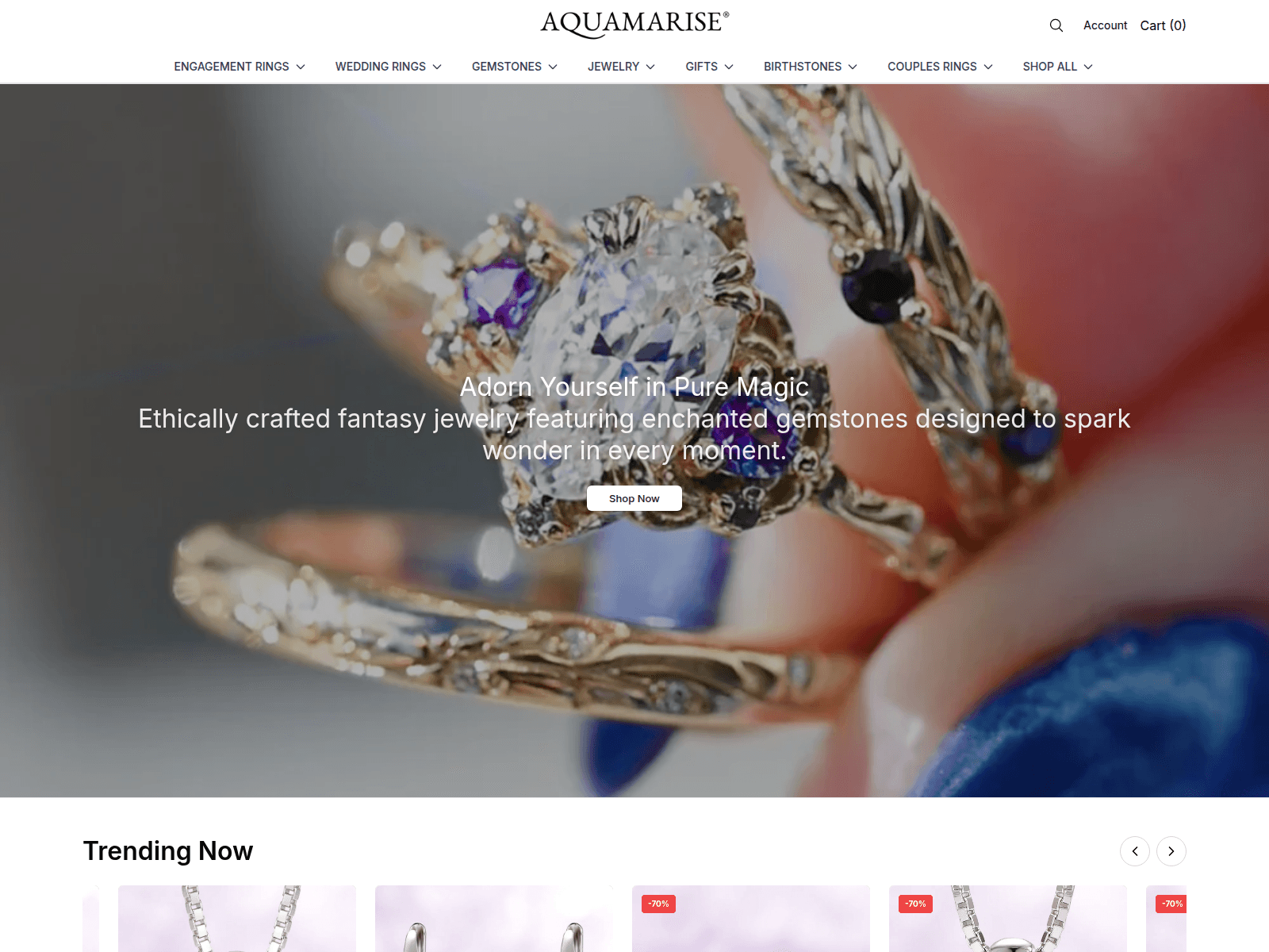 Captura de pantalla de aquamarise.shop