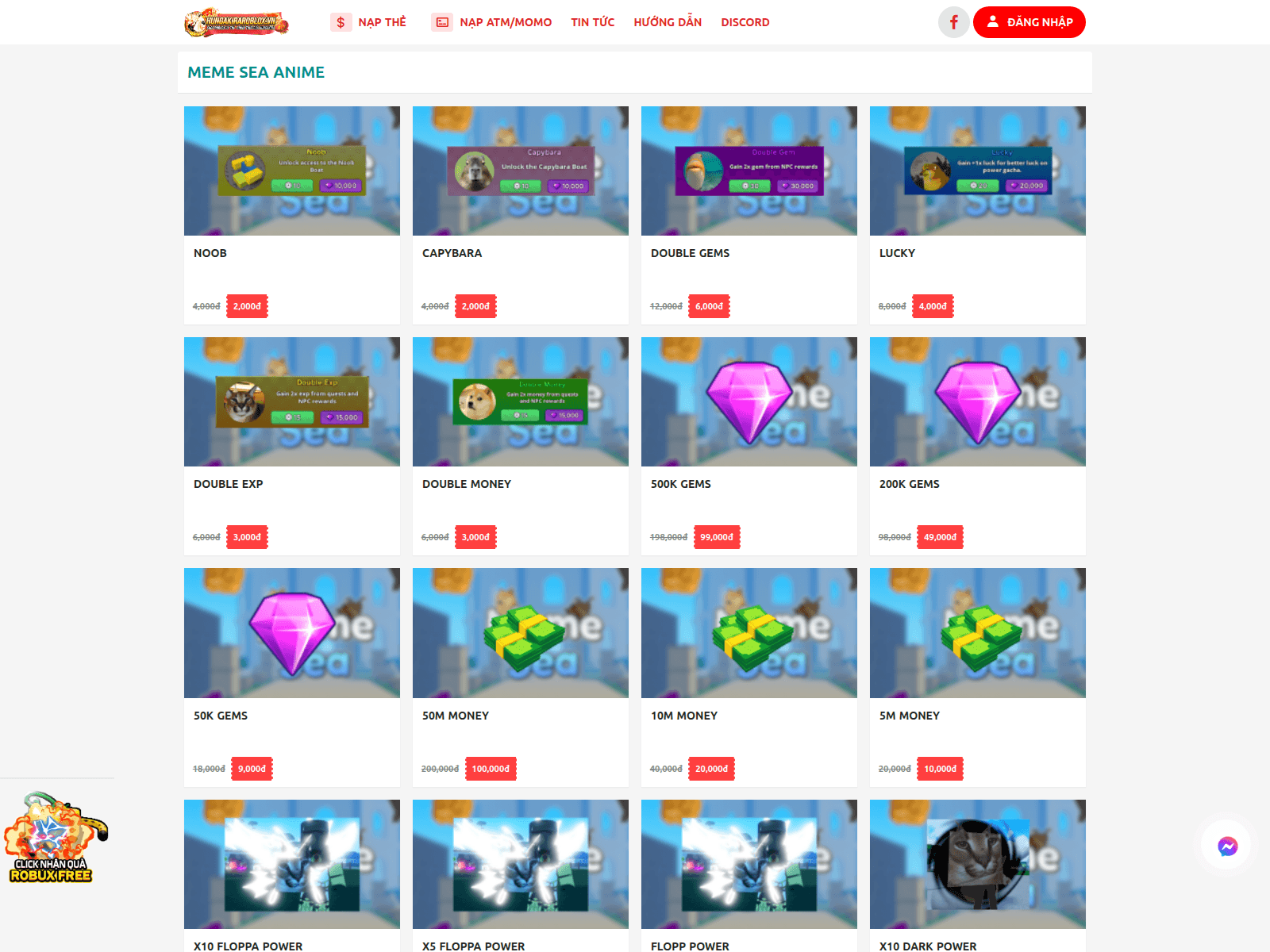 Screenshot of hungakiraroblox.com