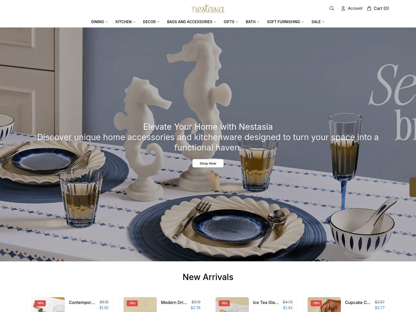 Captura de pantalla de asianest.shop