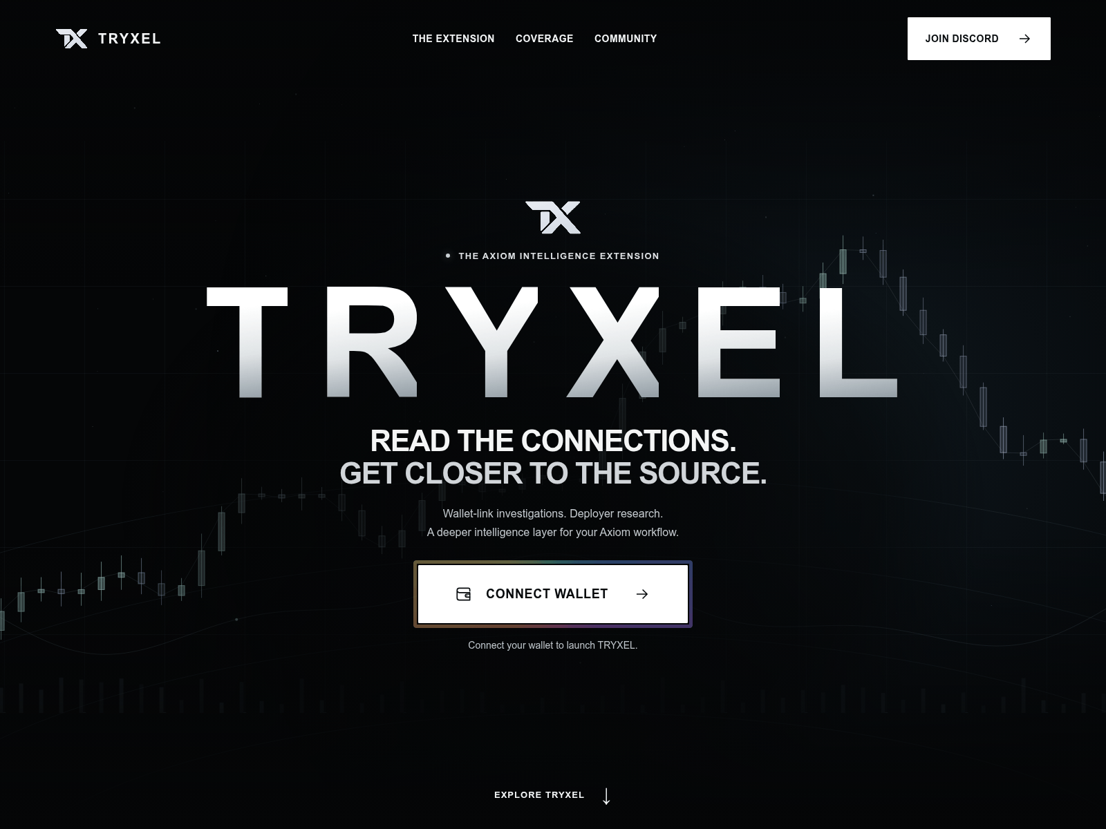 Screenshot von tryxel.xyz