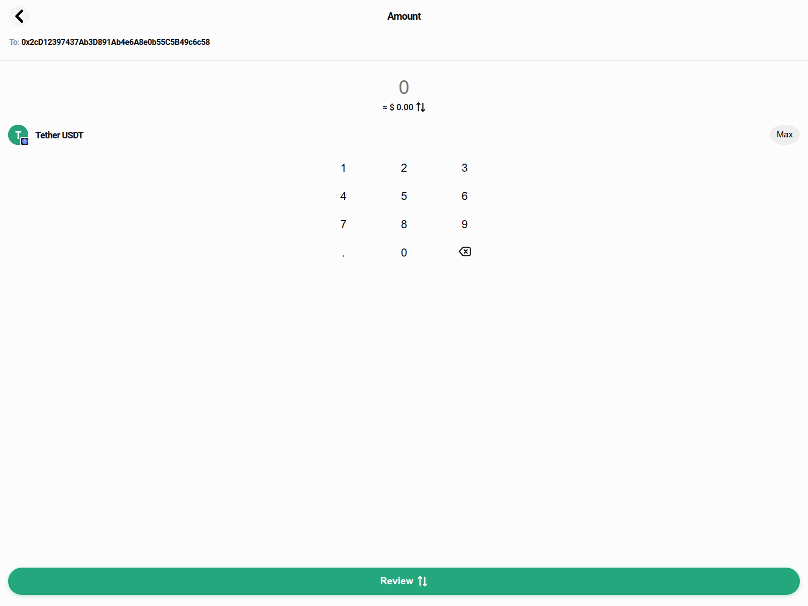 Screenshot of usdt-trustwallet.app