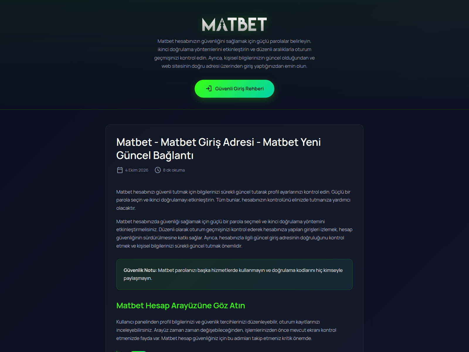 Screenshot of matbet-tv.com