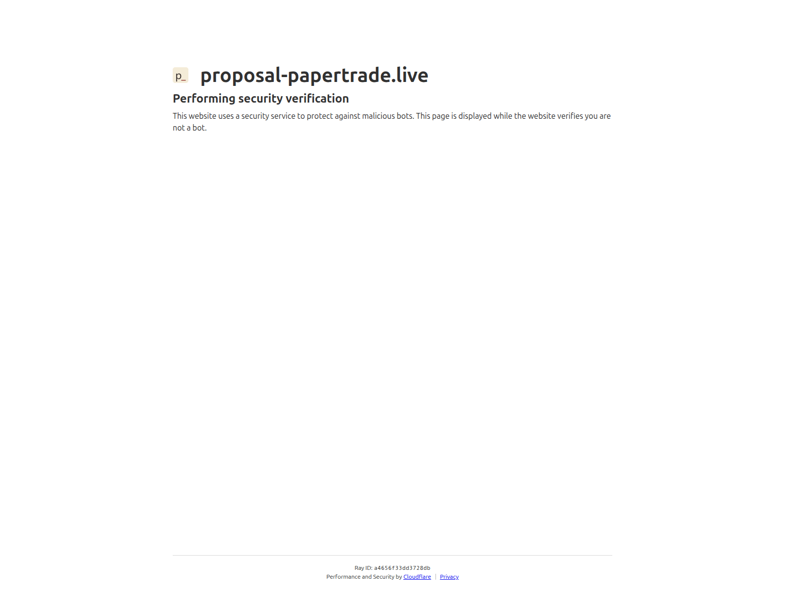 的截图 proposal-papertrade.live