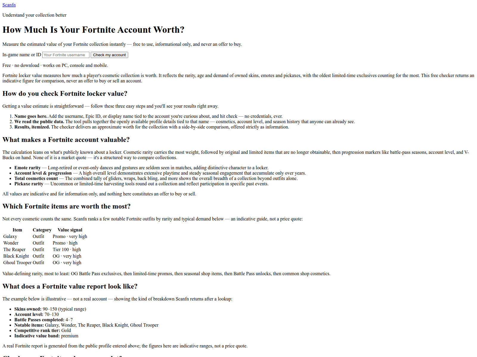 Screenshot von scanfn.com