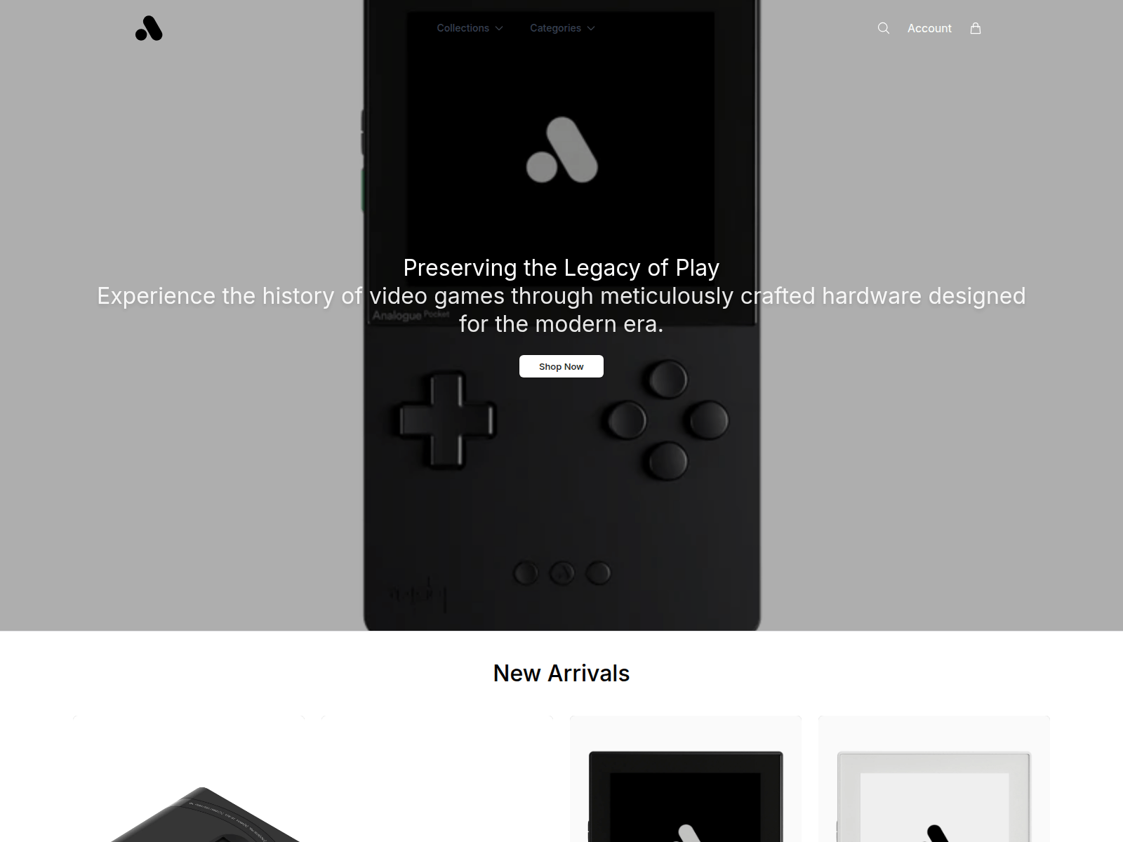 Captura de pantalla de analoguehq.shop