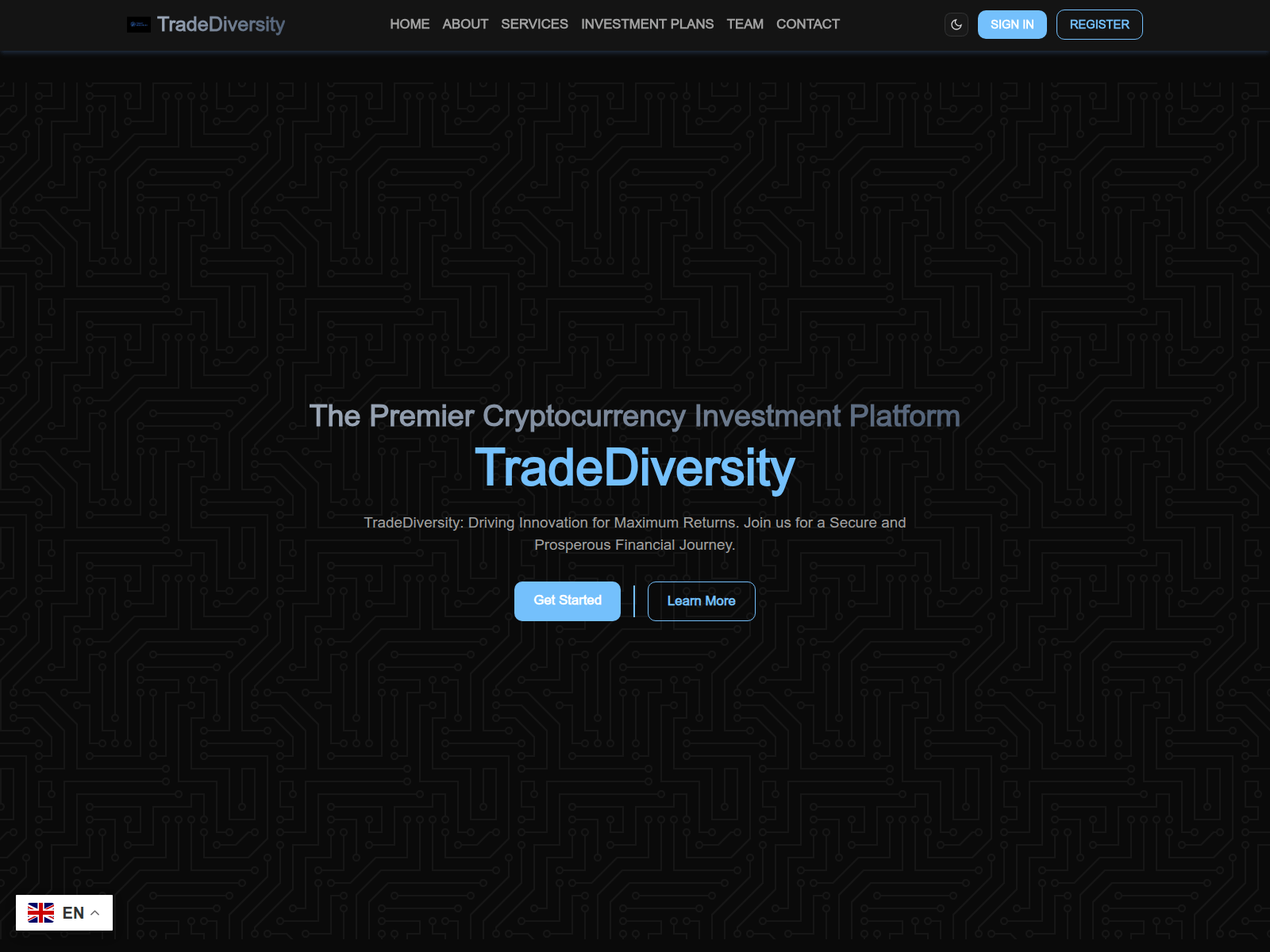 Captura de tela de tradediversity.com