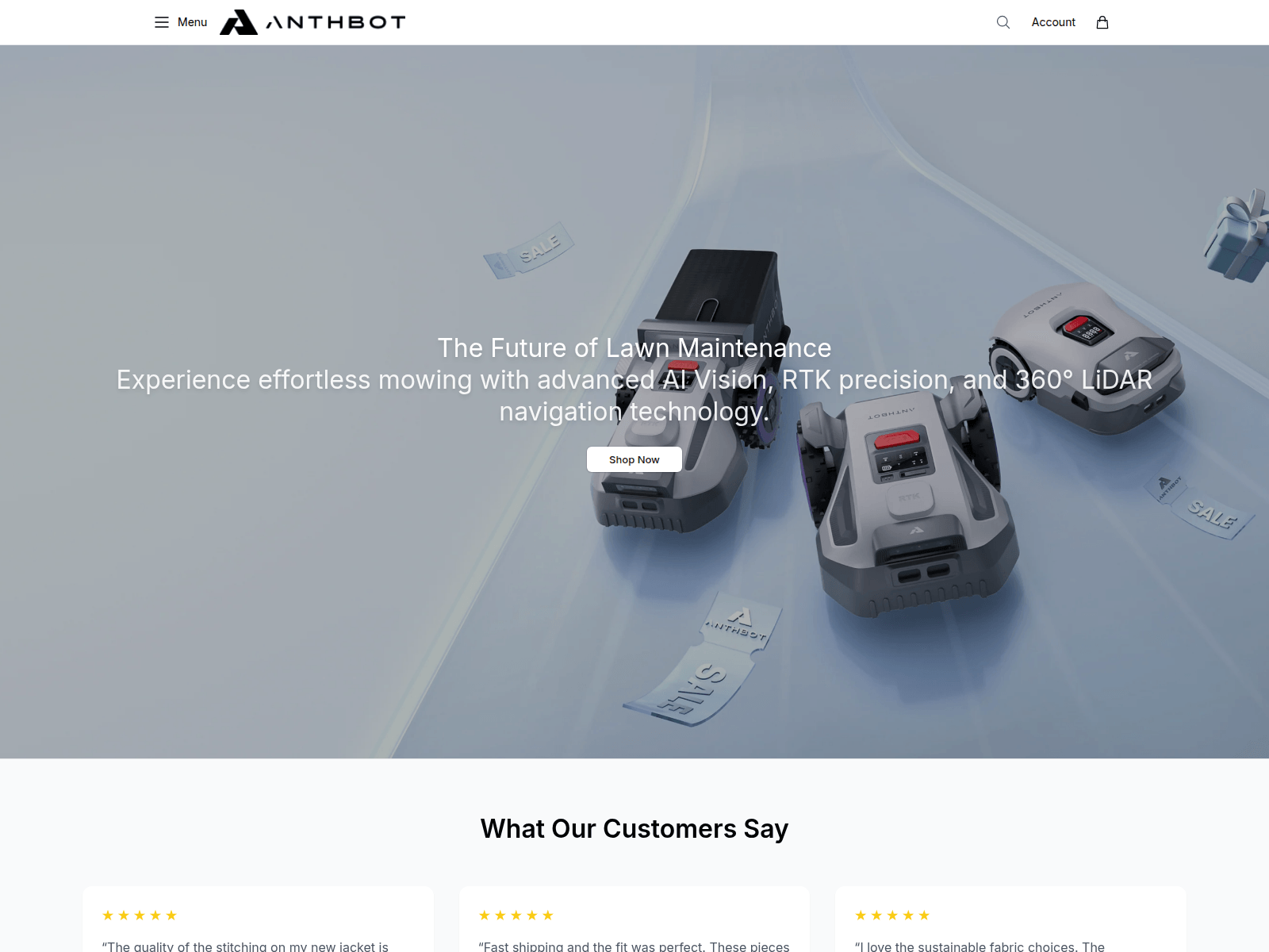 Captura de pantalla de anventure.shop