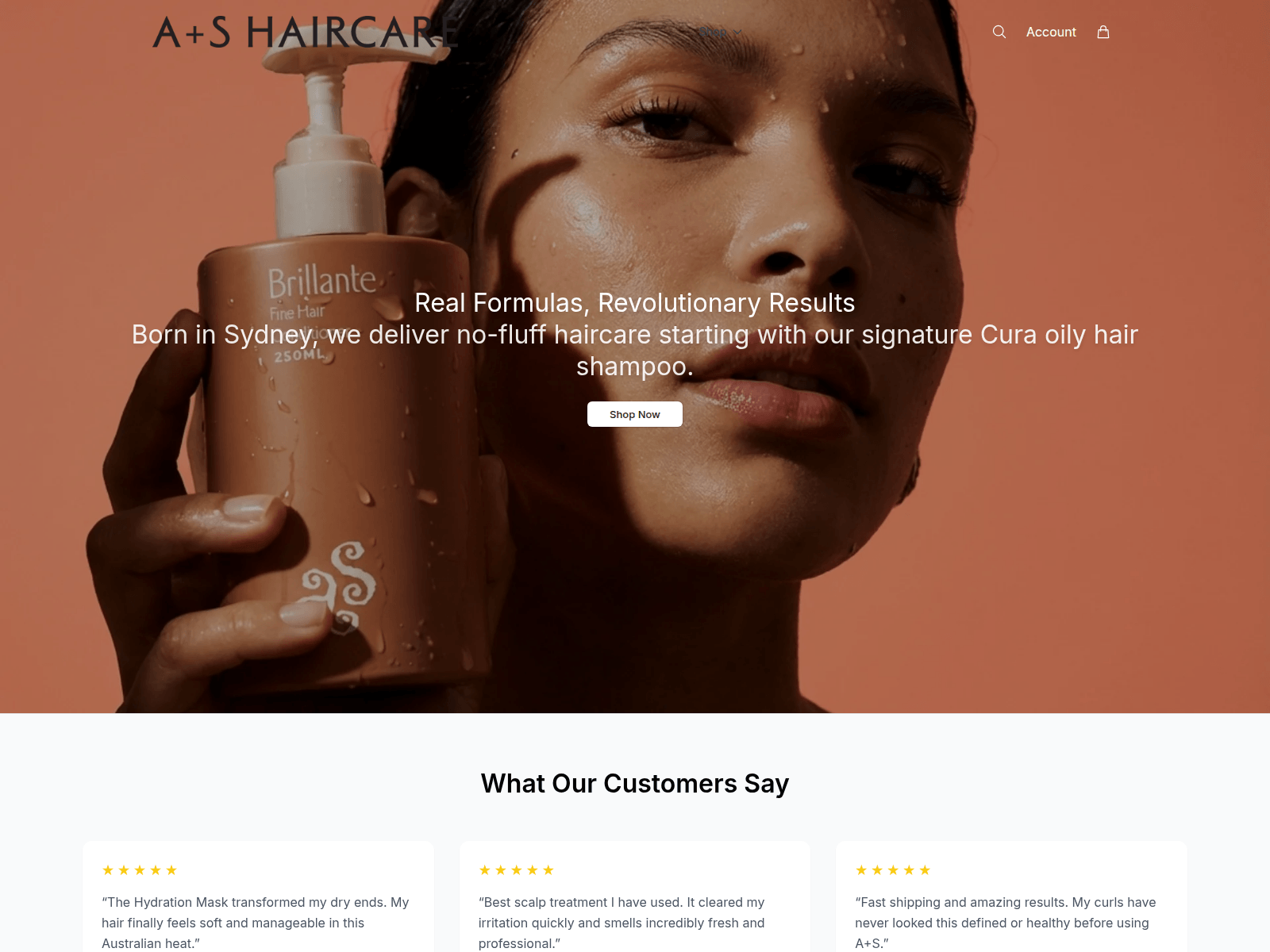 Captura de pantalla de ashaircarehq.shop