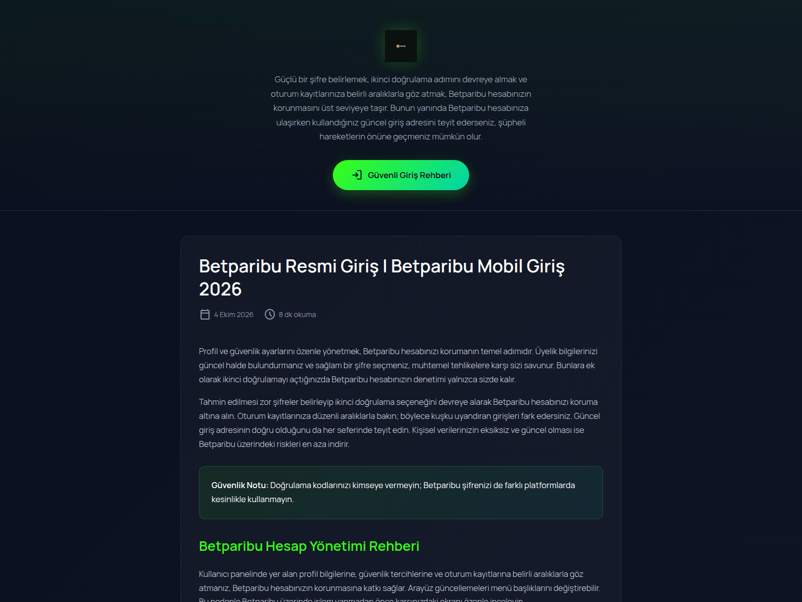 Screenshot of betparibuhosgeldin.com