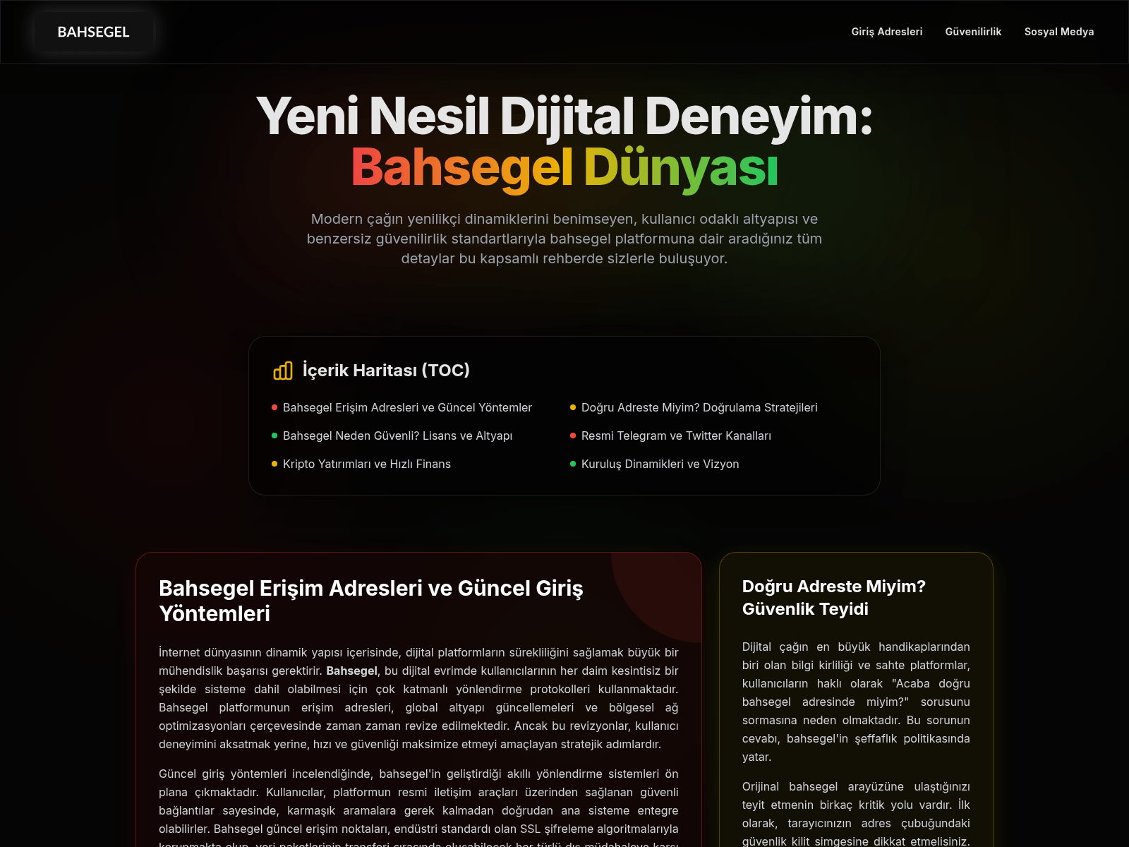 Screenshot of bahsegelgirisiniz.com