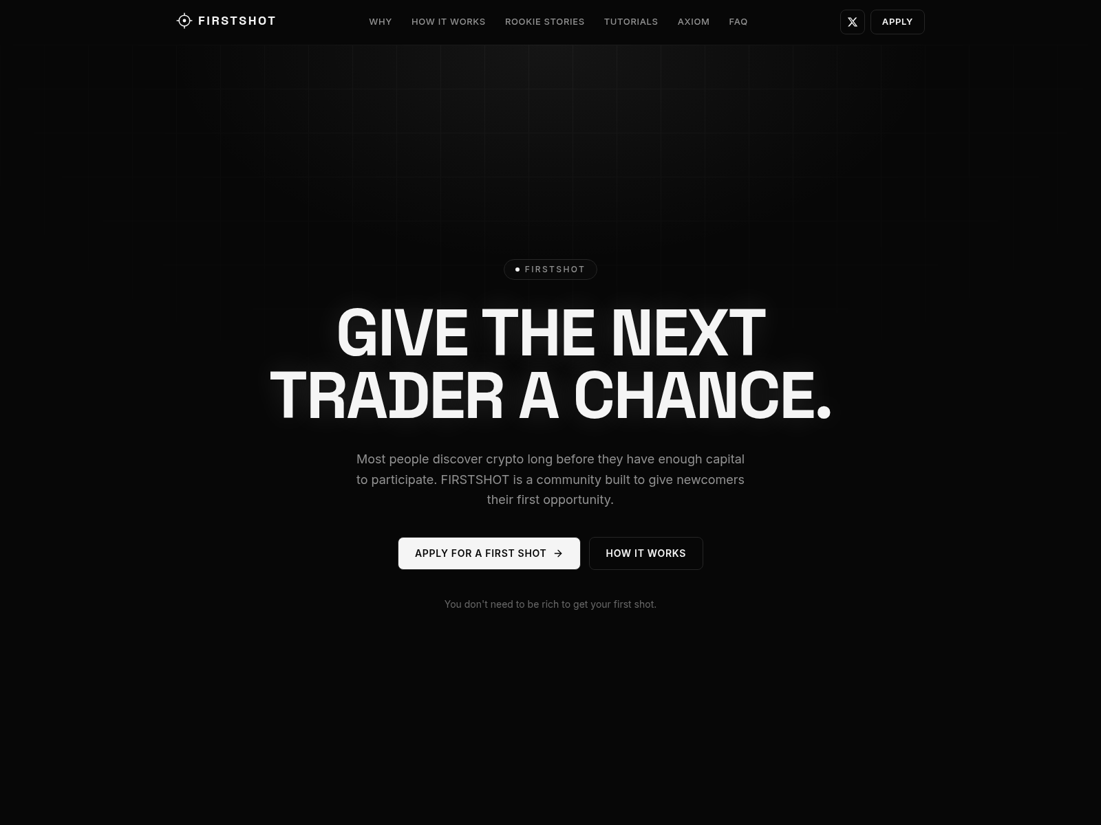 Screenshot of firstshot.digital